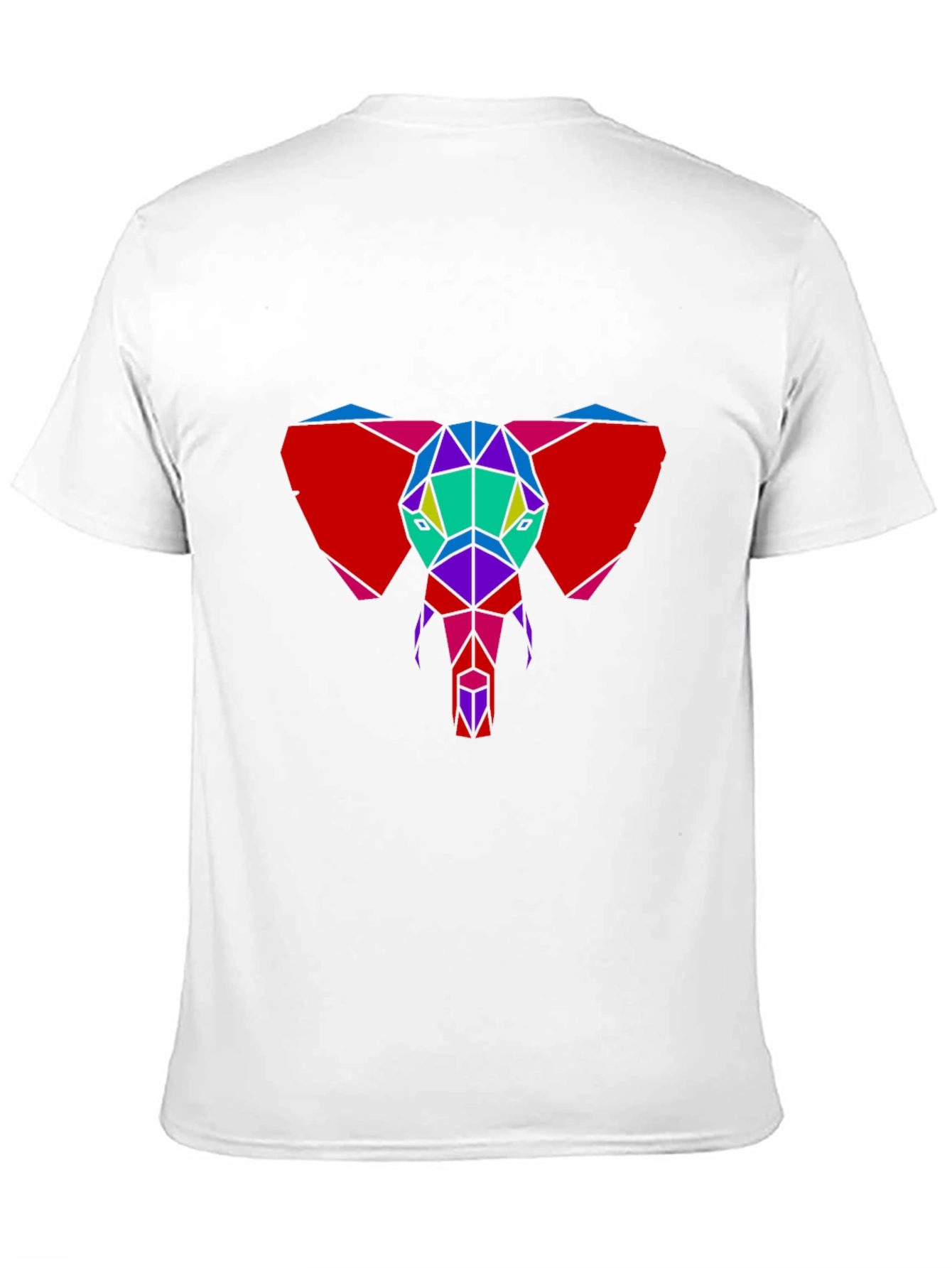 Black Geometric Elephant Graphic Tee - Unique Design view 11