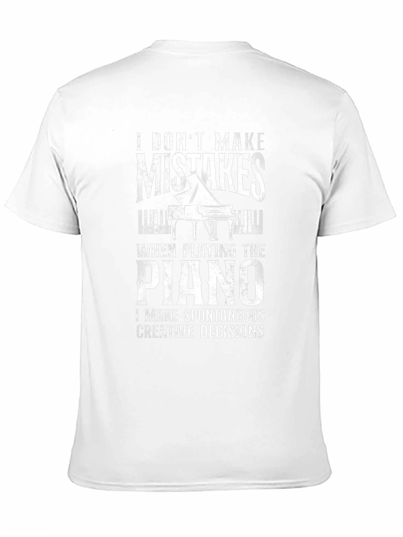 Black Piano Player's T-Shirt: Spontaneous Creative Decisions view 11