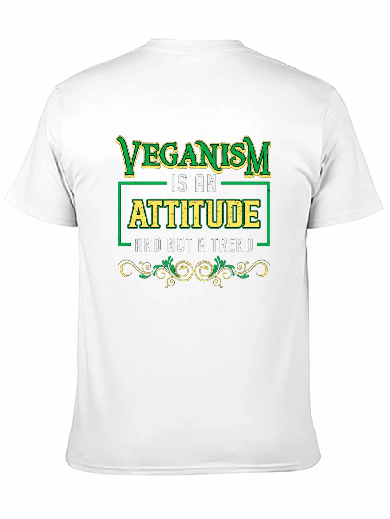 Black Veganism Attitude Black T-Shirt view 11