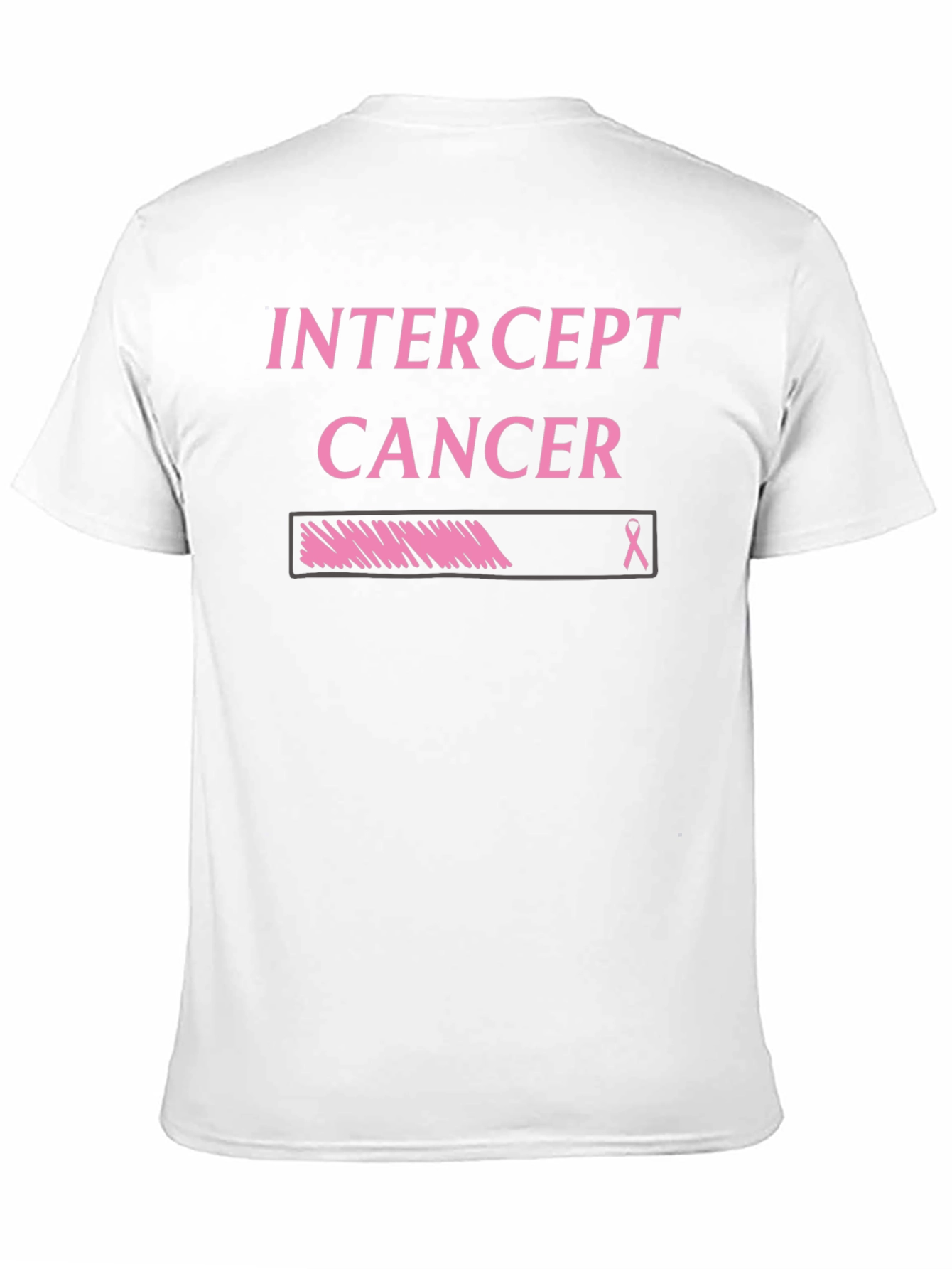 Black Intercept Cancer Awareness T-Shirt view 11
