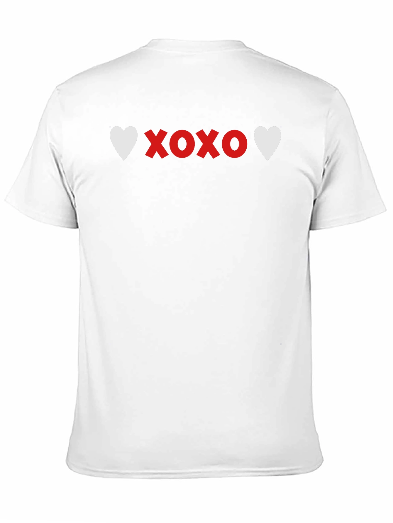 Black Heart XOXO Graphic Tee - Soft Black Casual T-Shirt view 11