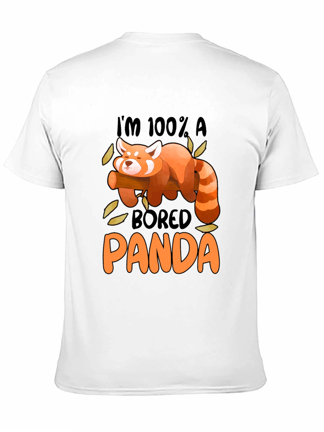 Black Bored Panda Graphic Tee - Black Cotton Casual Shirt view 11
