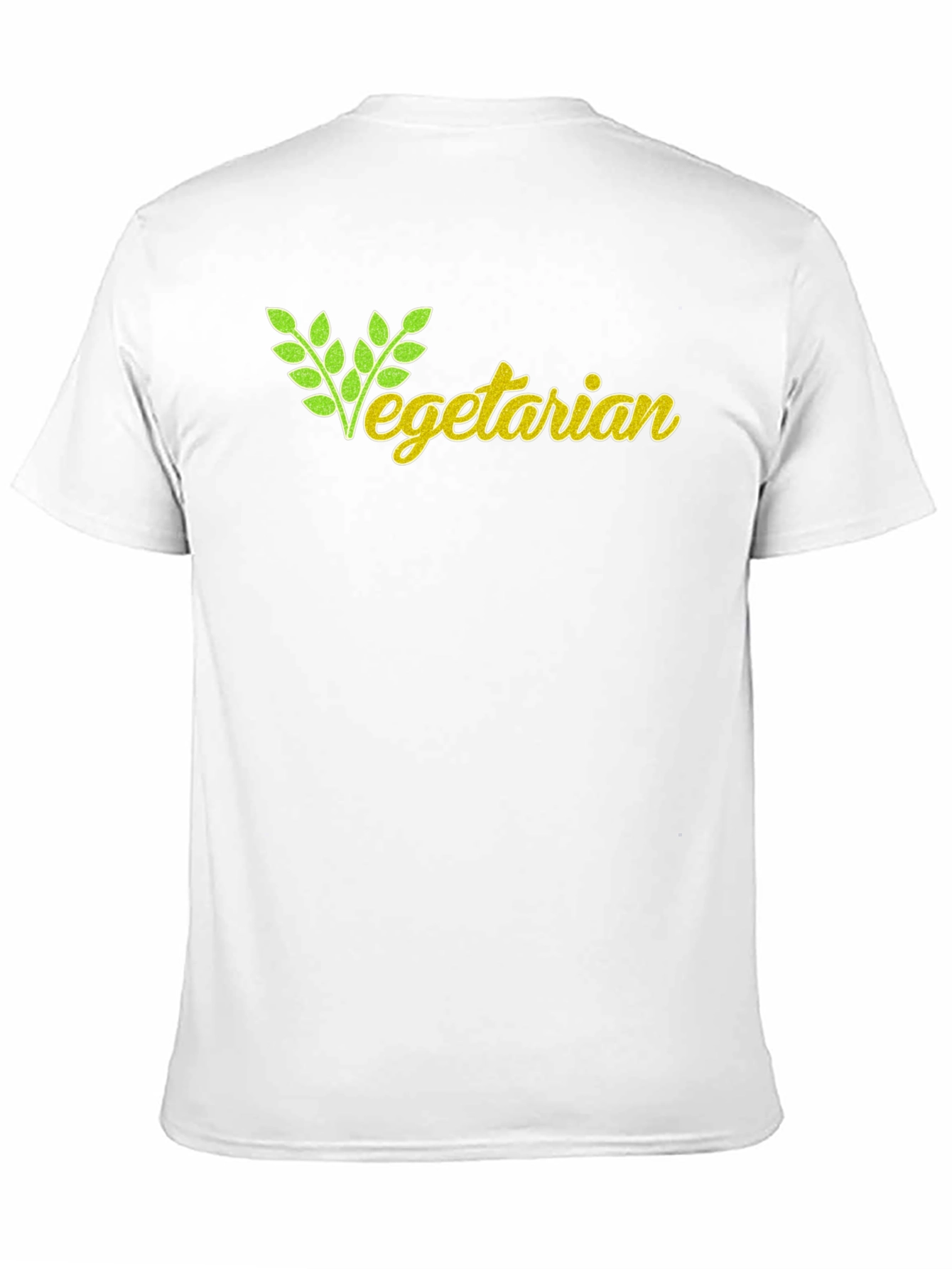 Black Vegetarian Graphic T-Shirt - Black view 11