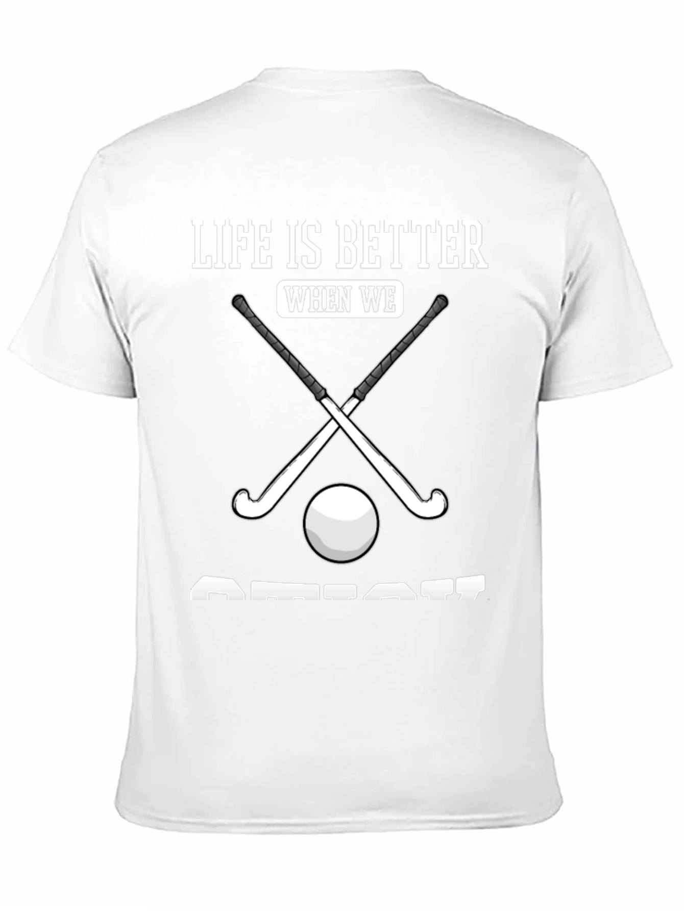 Black Hockey is Better T-Shirt view 11