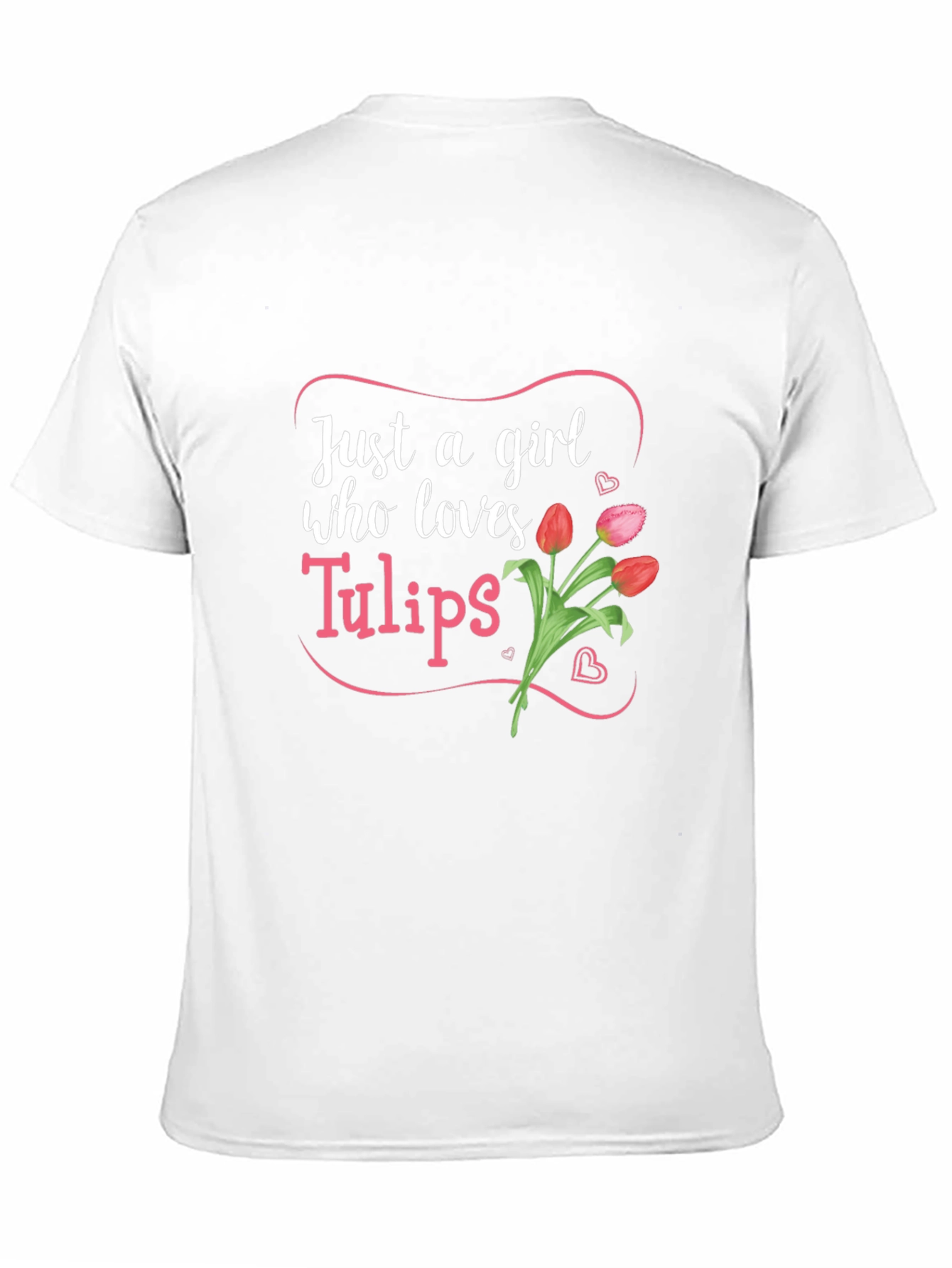 Tulip Lover Graphic Tee - Cute Floral Shirt for Women - 11