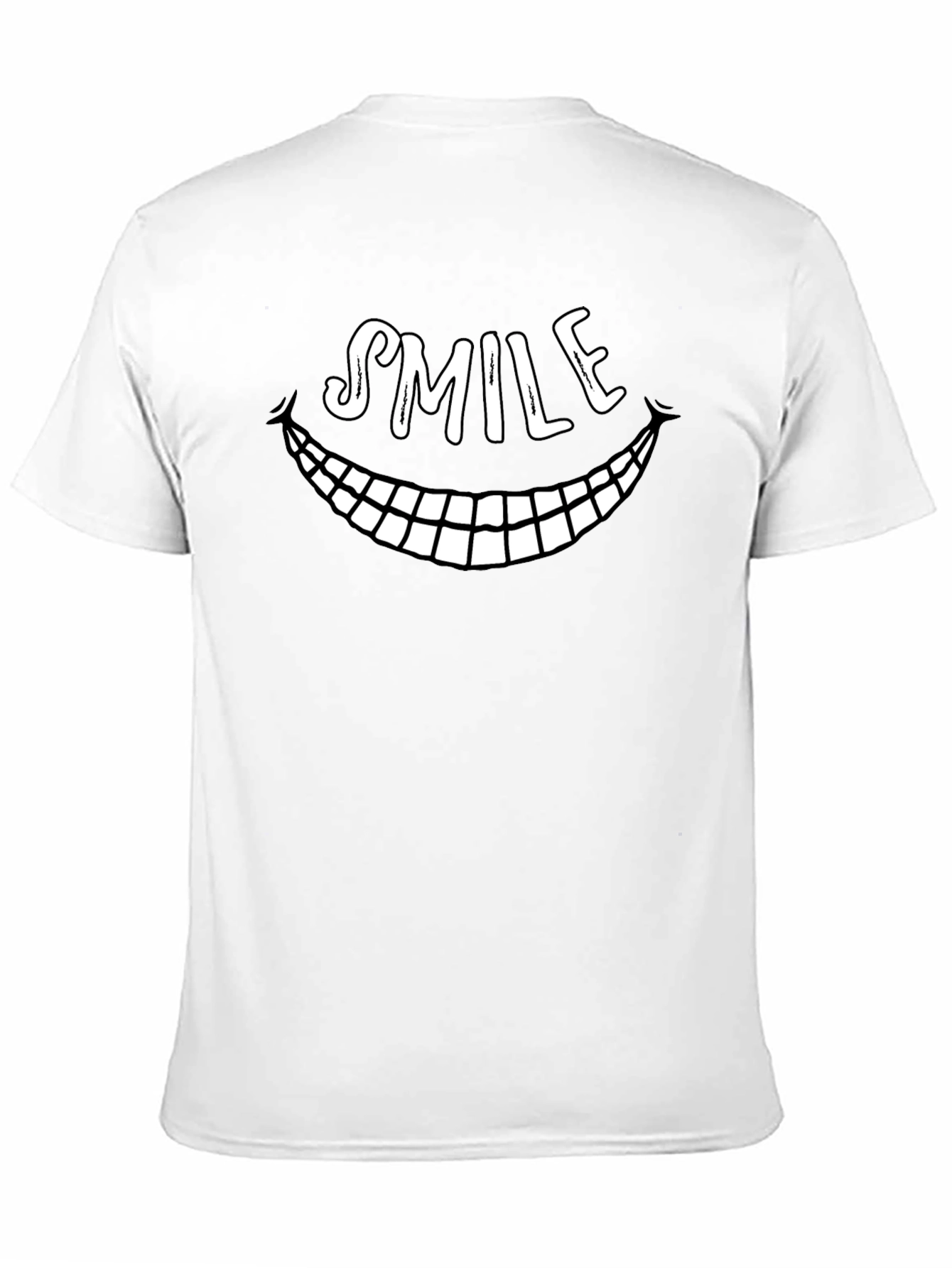 Black Smile Graphic T-Shirt - Funny Face Tee view 11