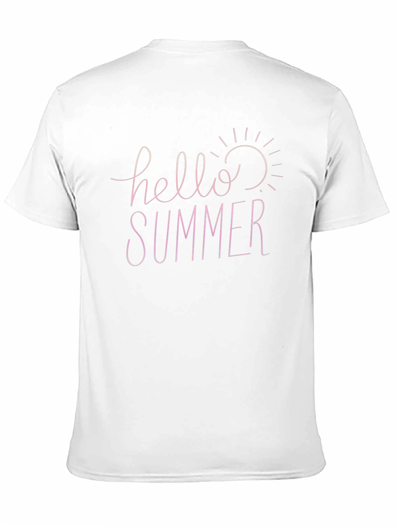 Black Hello Summer Black Cotton T-Shirt view 11