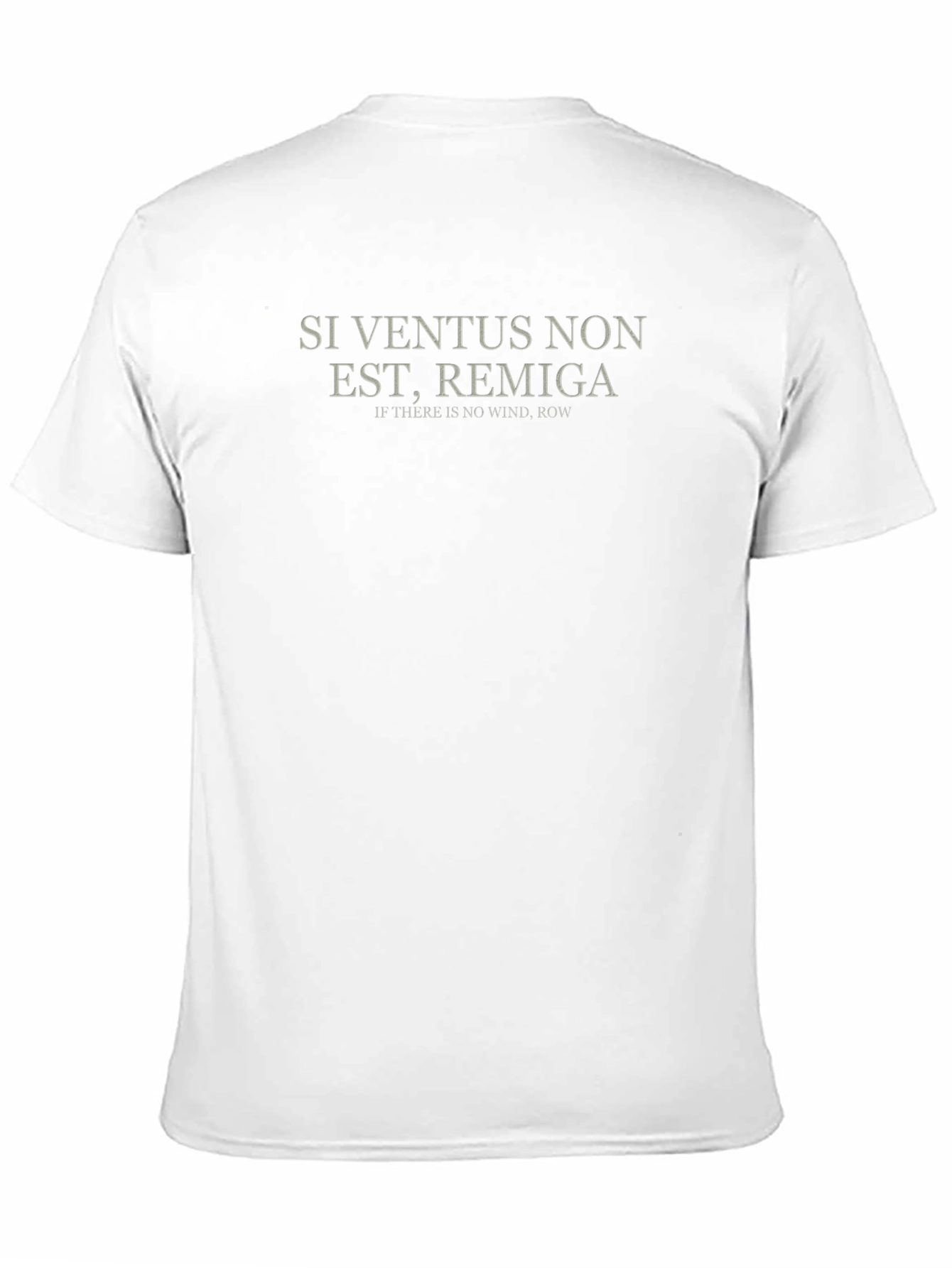 Black Si Ventus Non Est, Remiga - Rowing Quote T-Shirt view 11