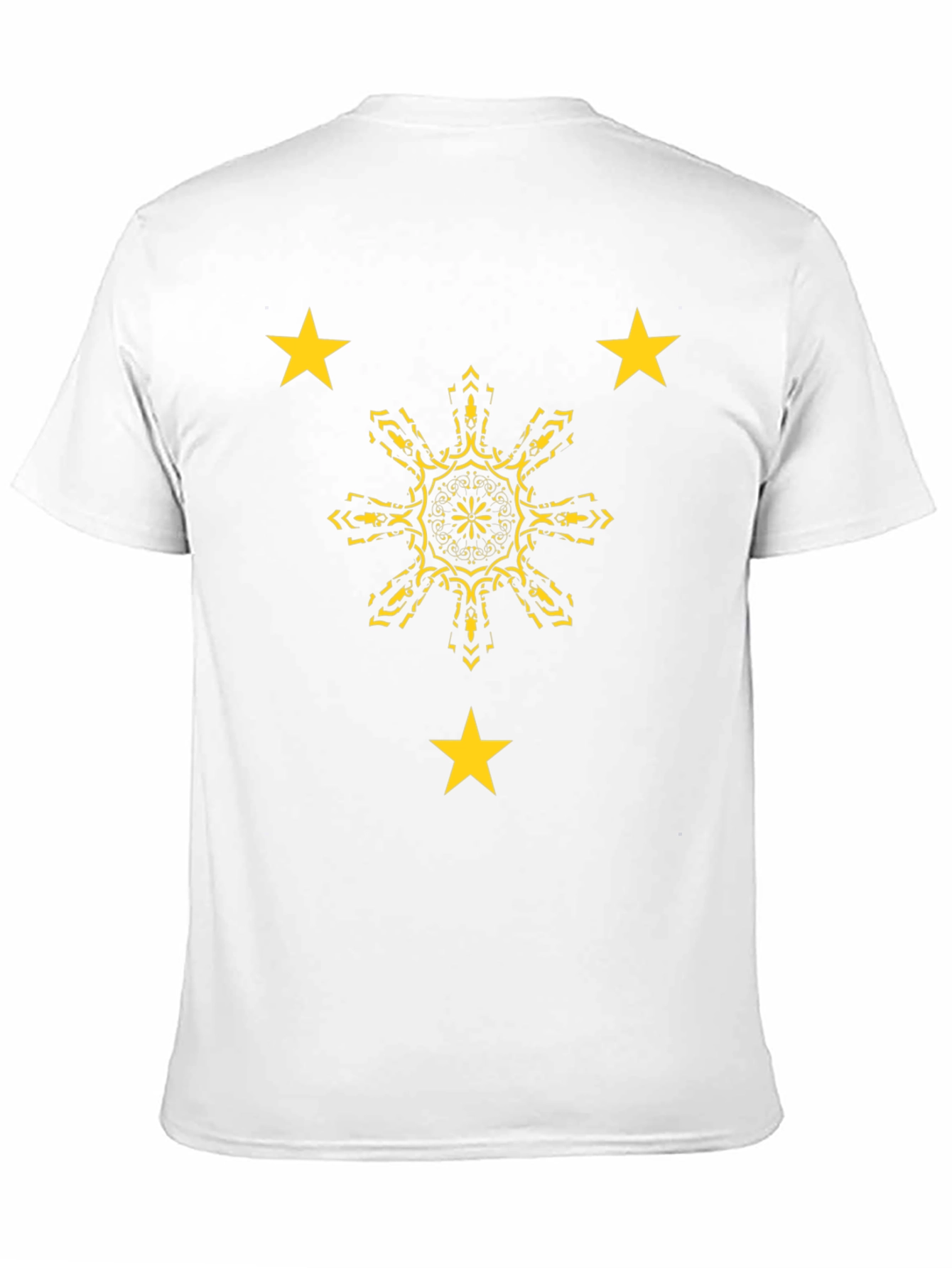 Black Filipino Pride Black Tee: Sun & Stars view 11