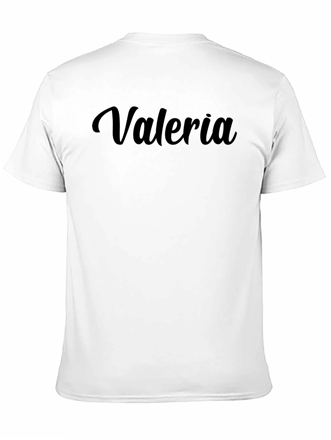 Black Valeria Personalized Black T-Shirt view 11