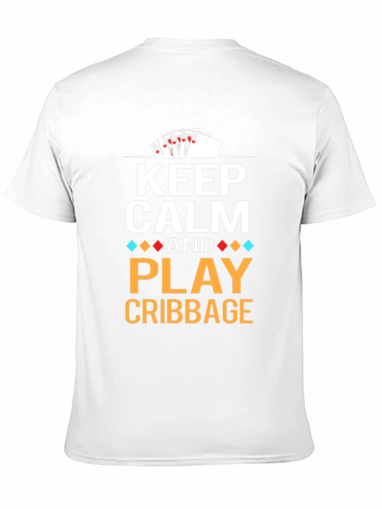 Black Keep Calm and Play Cribbage T-Shirt view 11