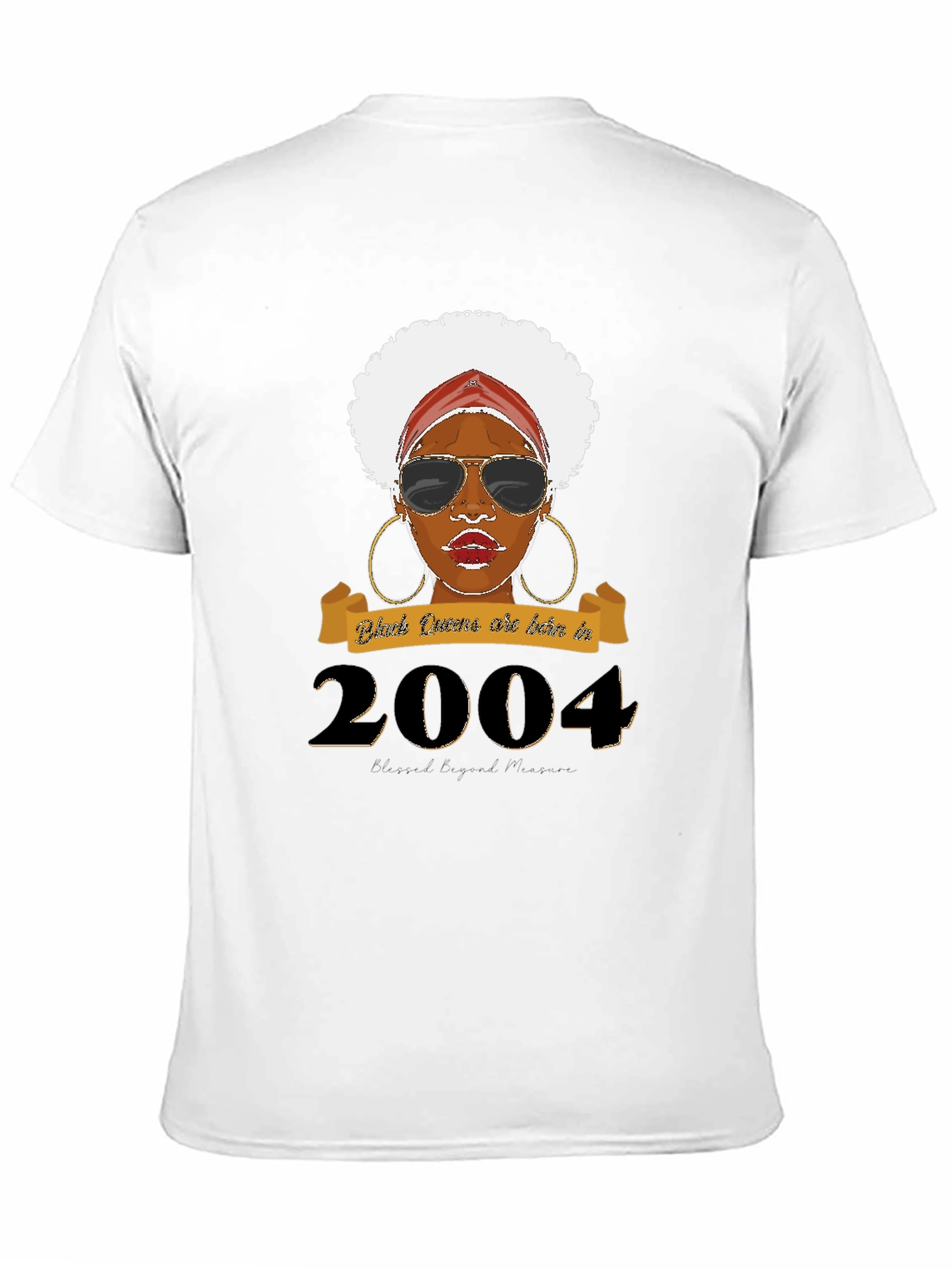 Black Black Queen Born In 2004 T-Shirt view 11