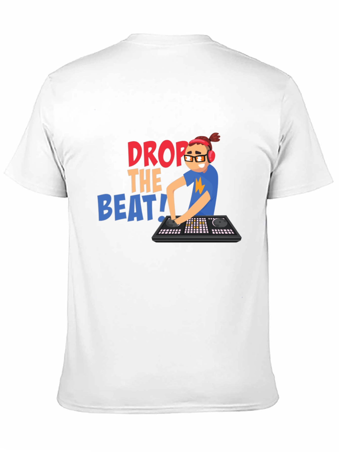 Black Drop the Beat T-Shirt - DJ Graphic Tee view 11
