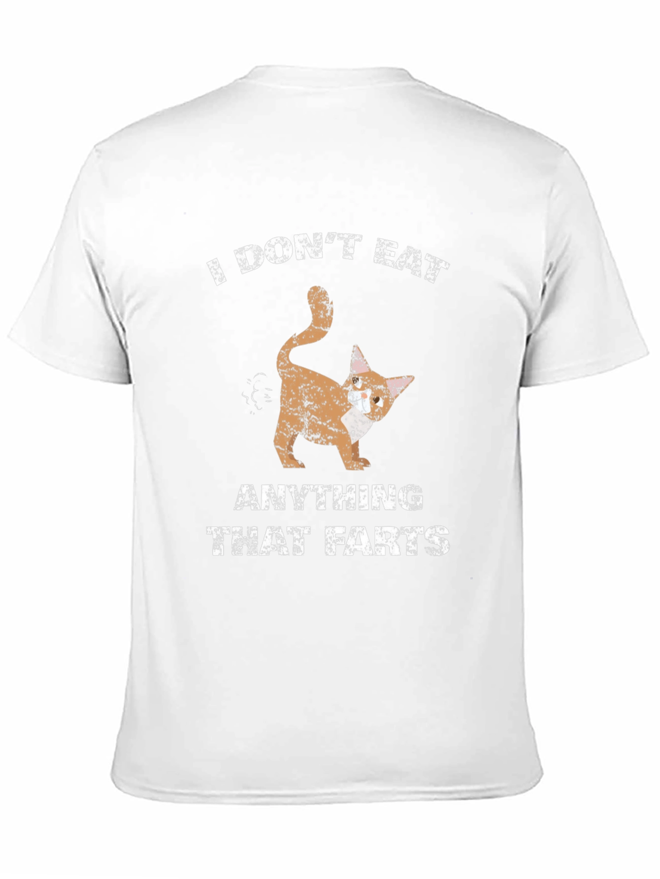 Black Funny "I Don't Eat Anything That Farts" T-Shirt view 11