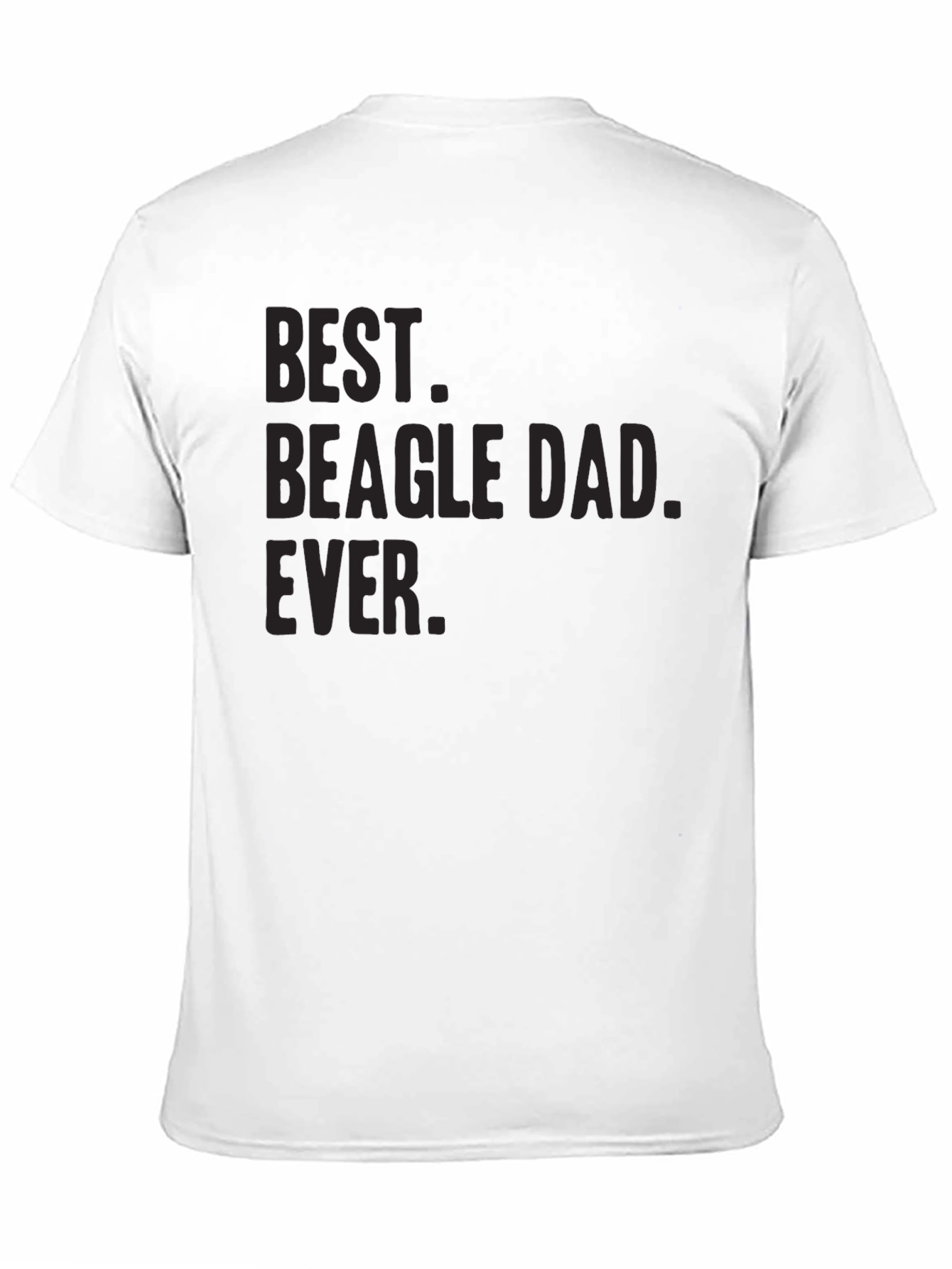 Black Best Beagle Dad Ever Graphic Tee - Men's Black T-Shirt view 11