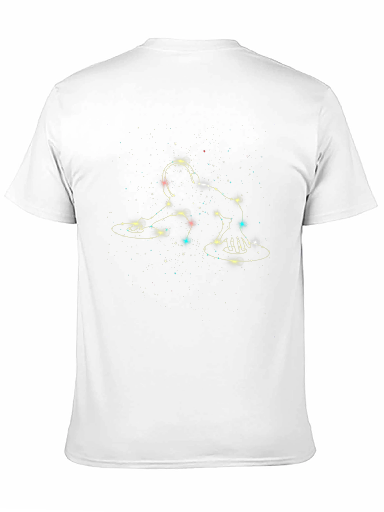 Black DJ Constellation Graphic Black T-Shirt view 11