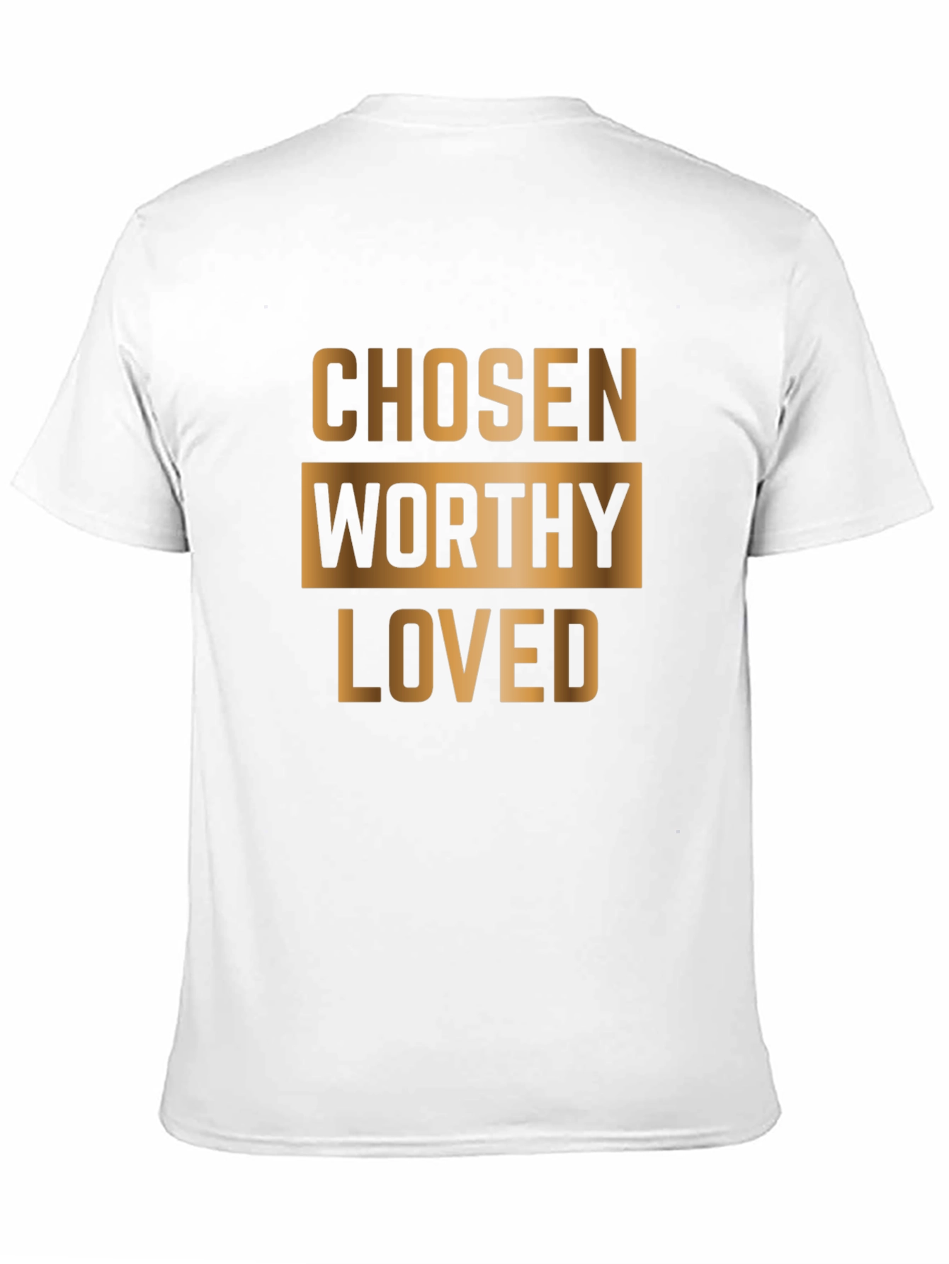 Black Chosen Worthy Loved Graphic T-Shirt - Black Cotton Blend view 11