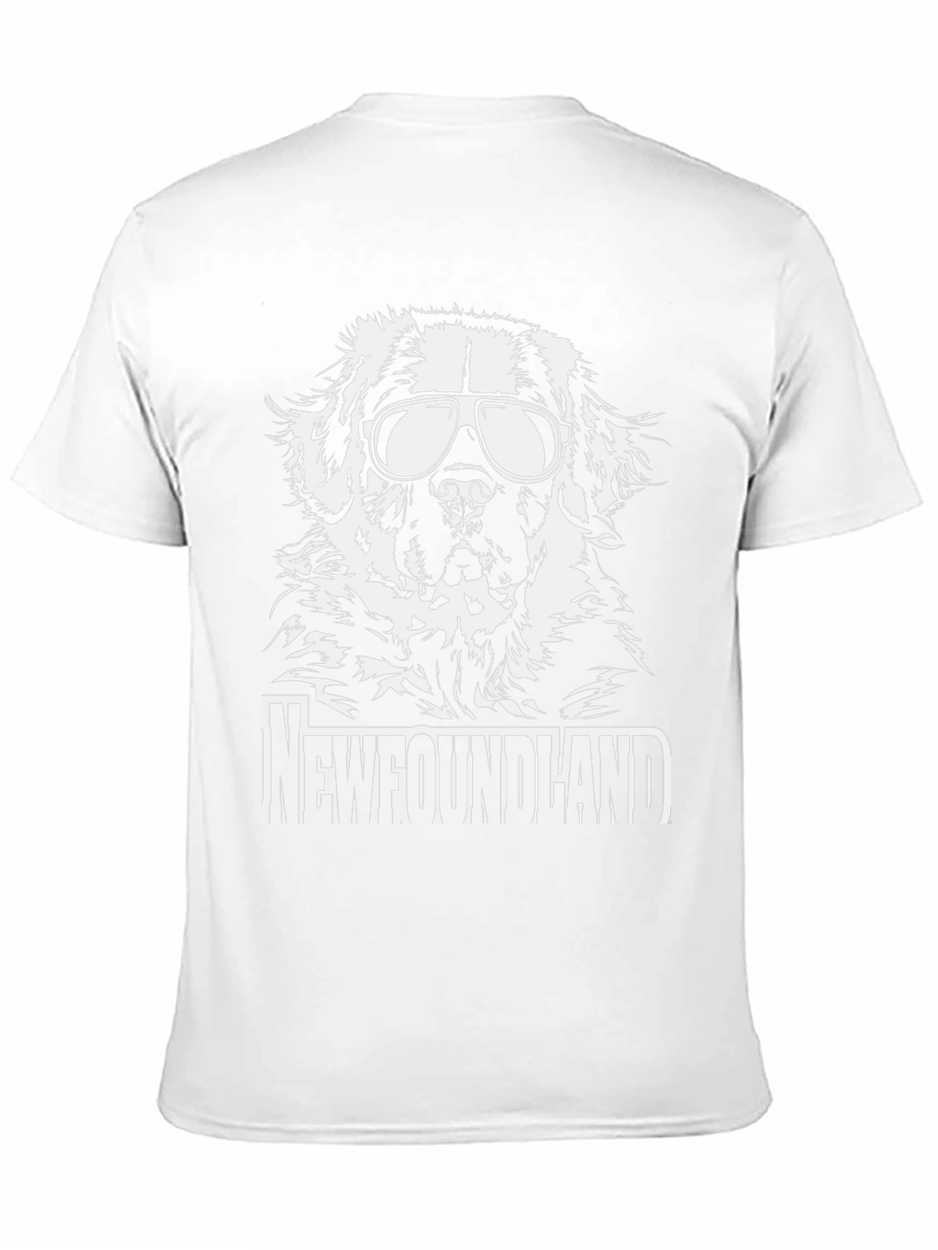 Newfoundland Dog Sunglasses Graphic Tee - 11