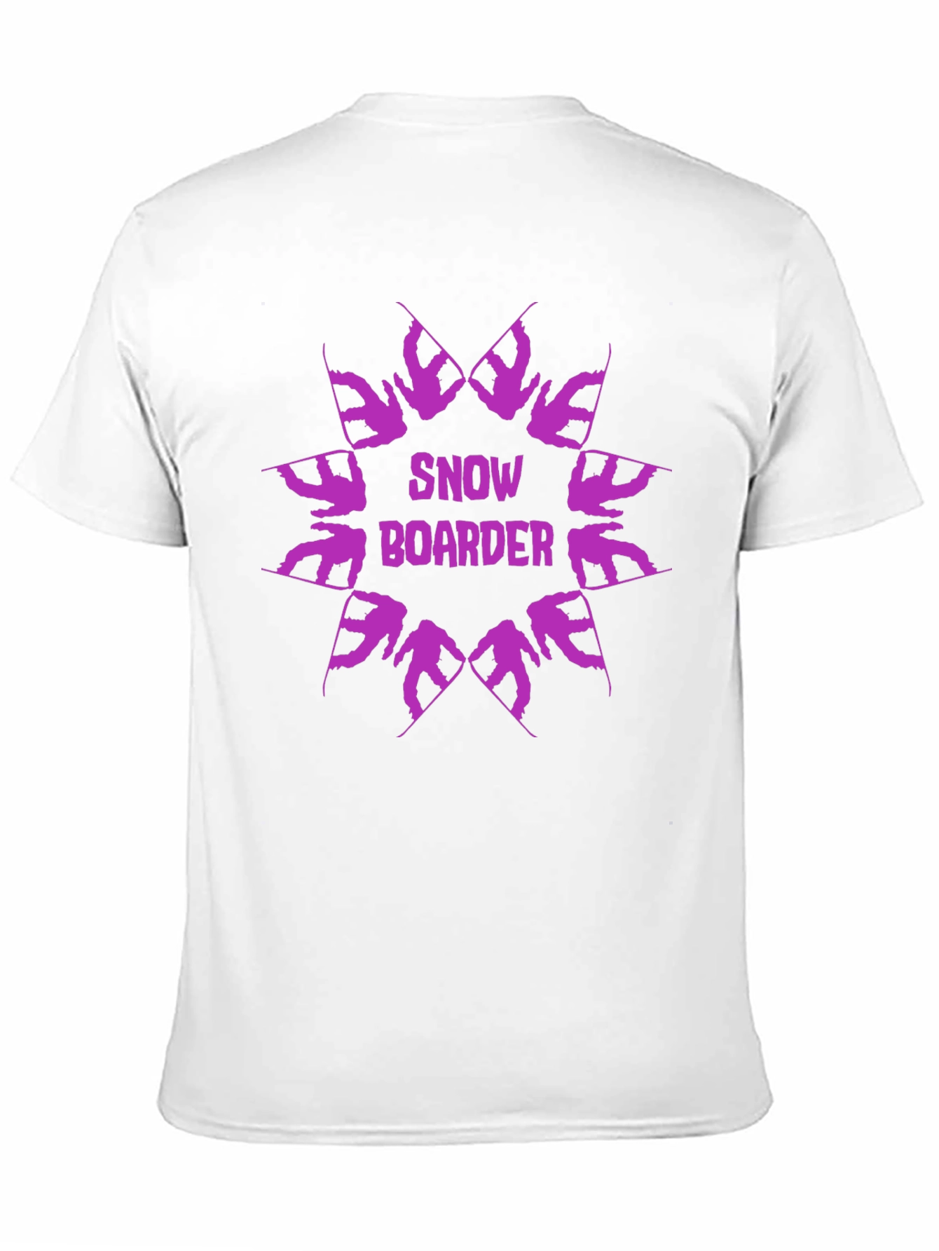 Black Snowboarder Graphic Tee - Cool Winter Sports Design view 11