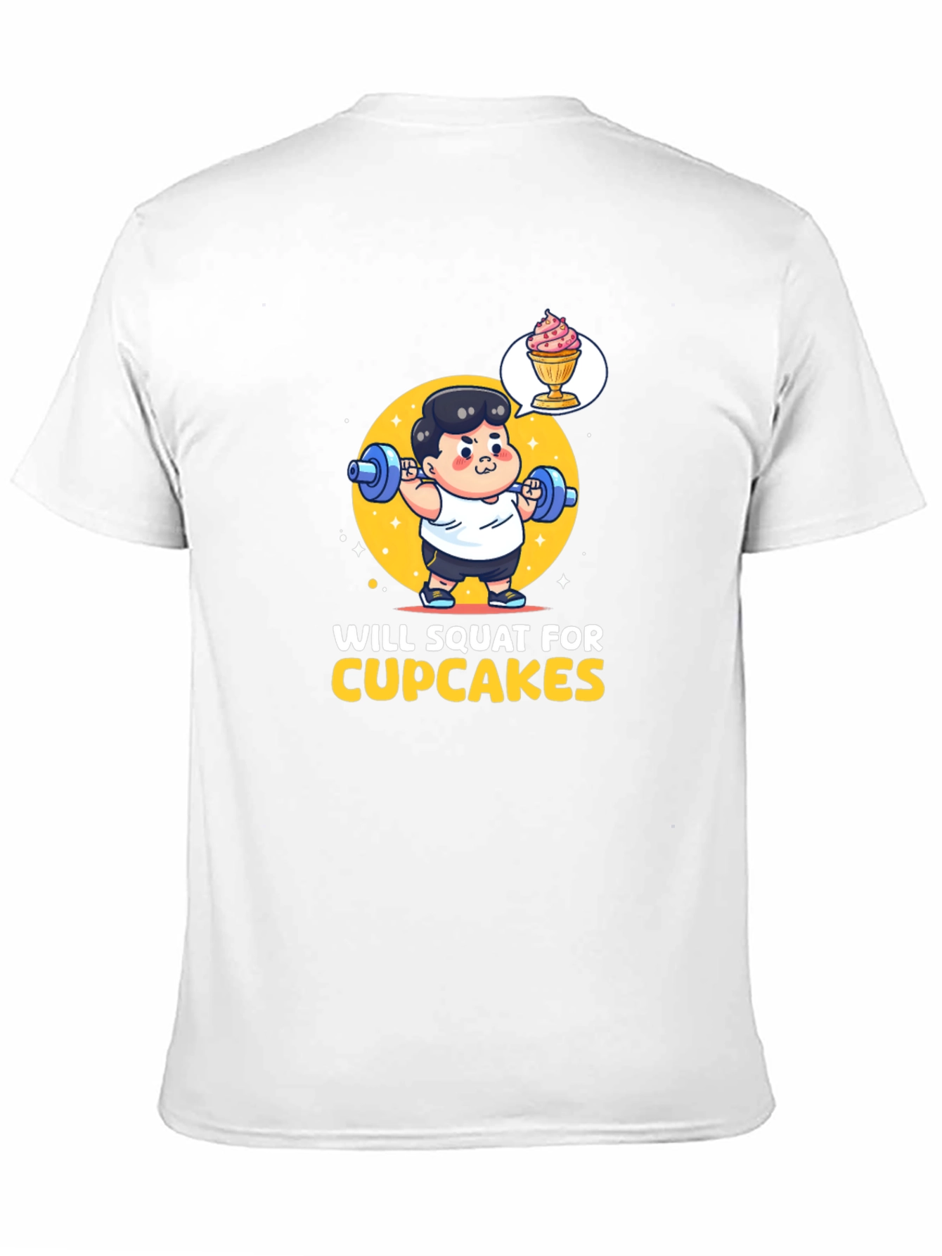 Black Will Squat for Cupcakes Graphic Tee view 11