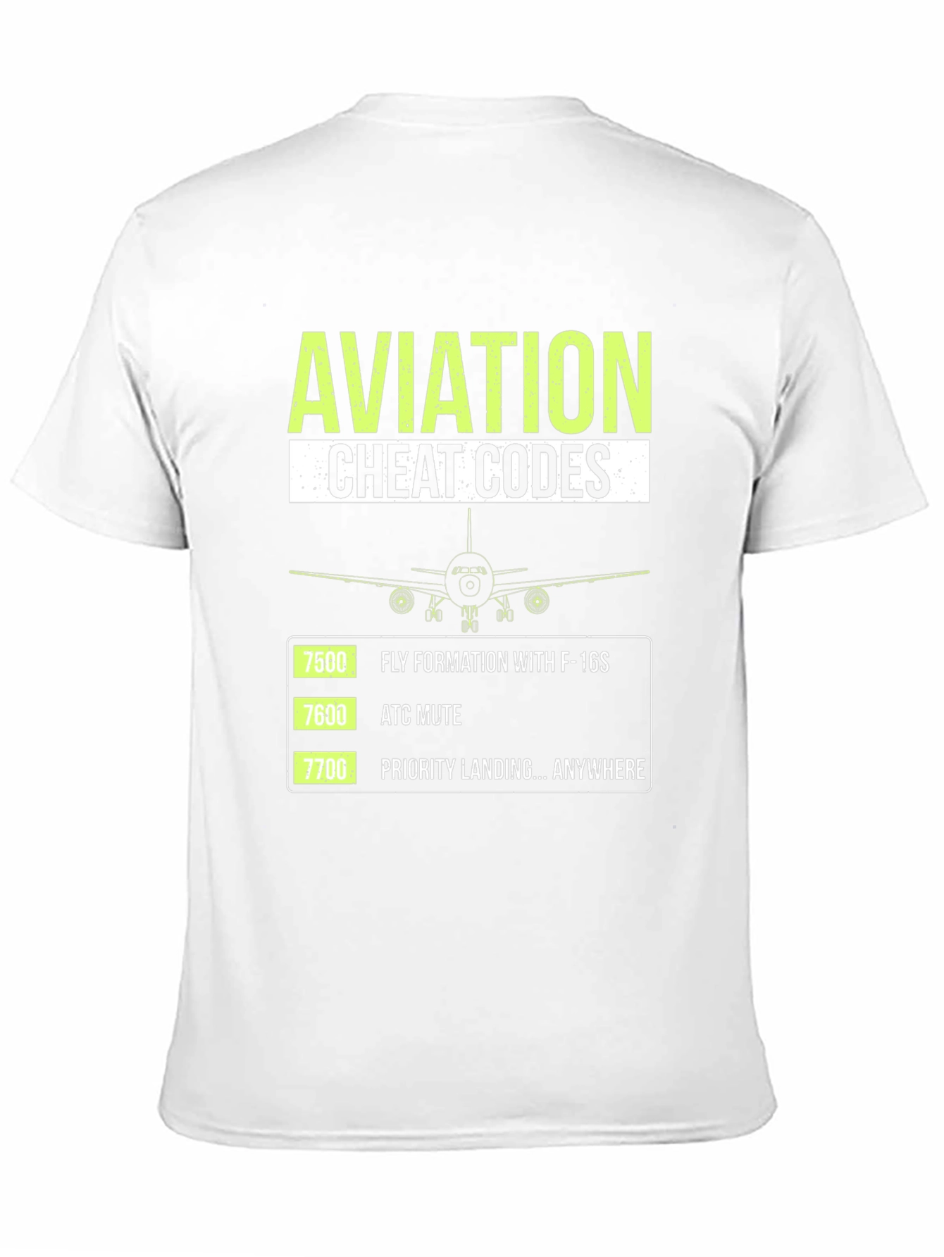 Aviation Cheat Codes Graphic T-Shirt - 11