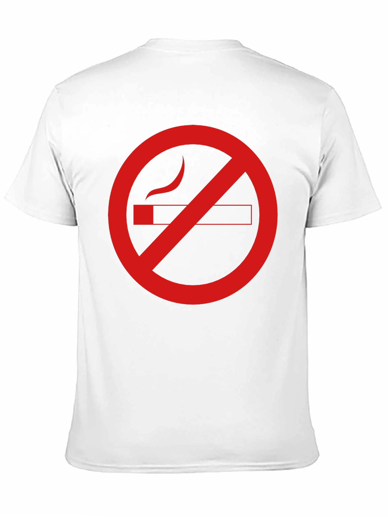 Black No Smoking Graphic Tee - Black Cotton Casual T-Shirt view 11