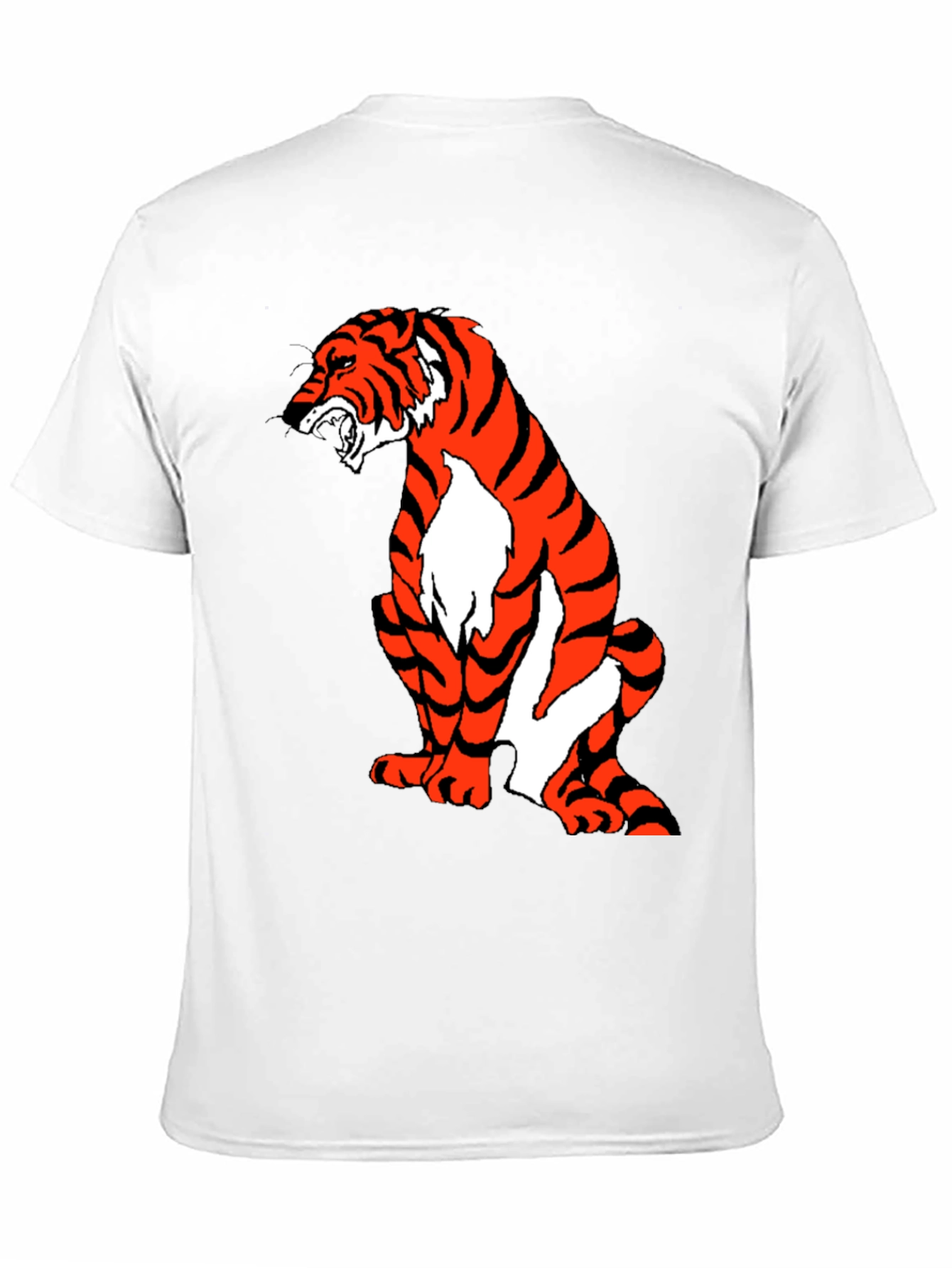 Black Tiger Graphic Black T-Shirt view 11