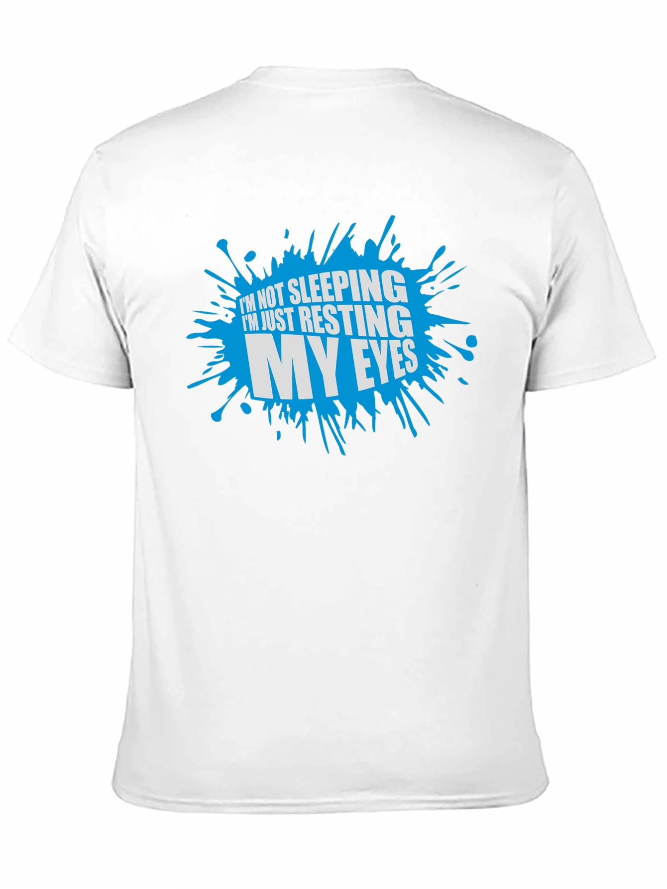 Black Resting My Eyes Graphic T-Shirt - Funny Sleep Humor Tee view 11