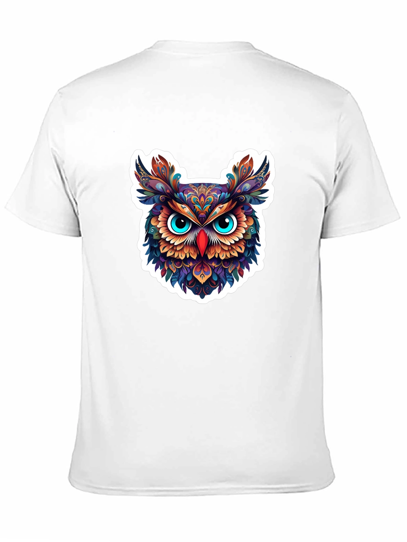 Black Men's Black Owl Graphic Tee view 11