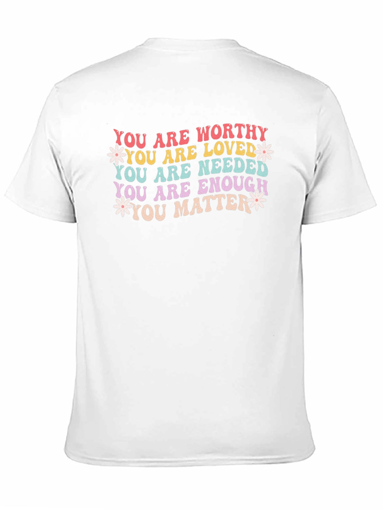 Black You Are Enough T-Shirt - Motivational Graphic Tee view 11