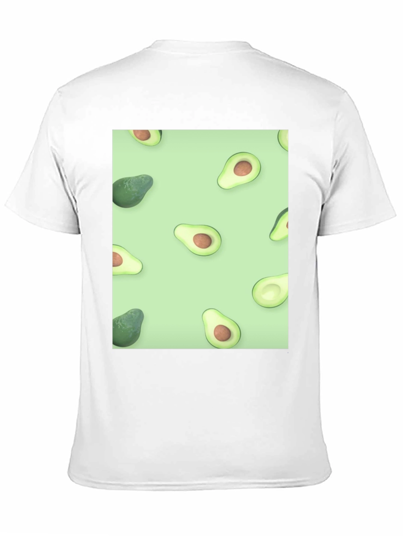 Black Avocado Patterned T-Shirt - Stylish & Unique! view 11