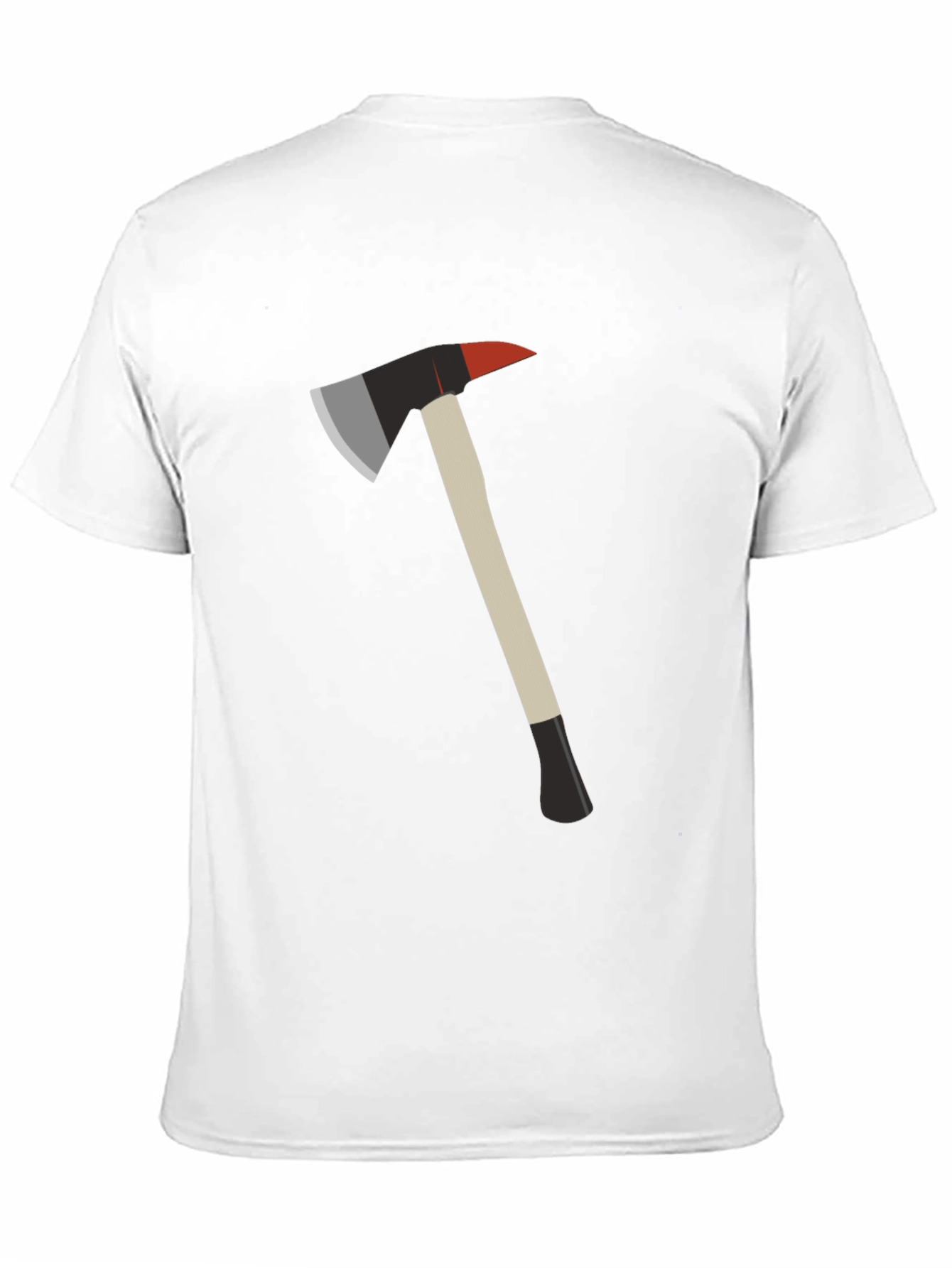 Black Fire Axe Graphic Tee - Black Cotton T-Shirt view 11