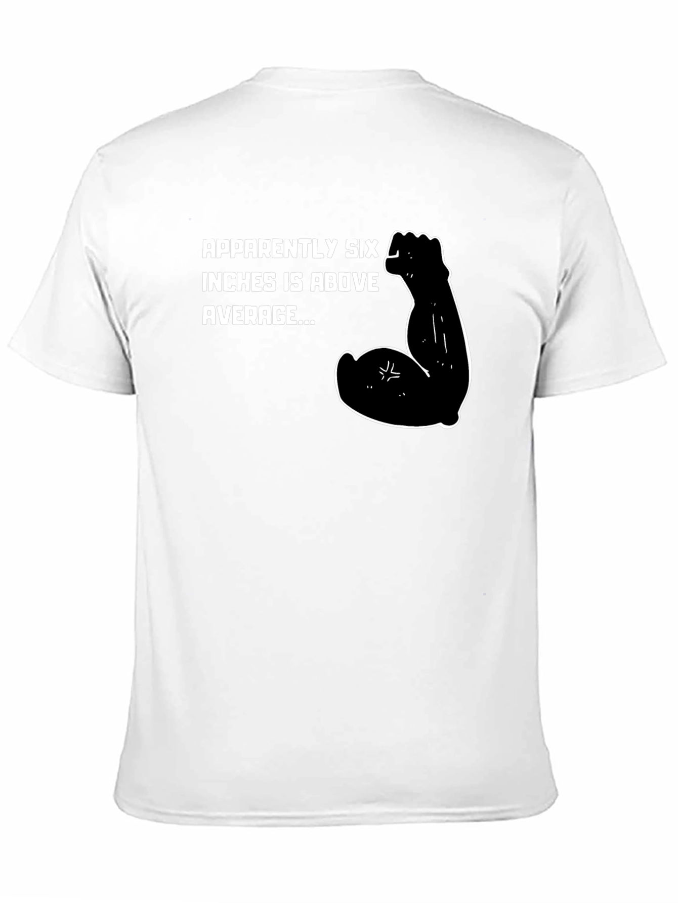 Black Six Inches Above Average Graphic T-Shirt view 11