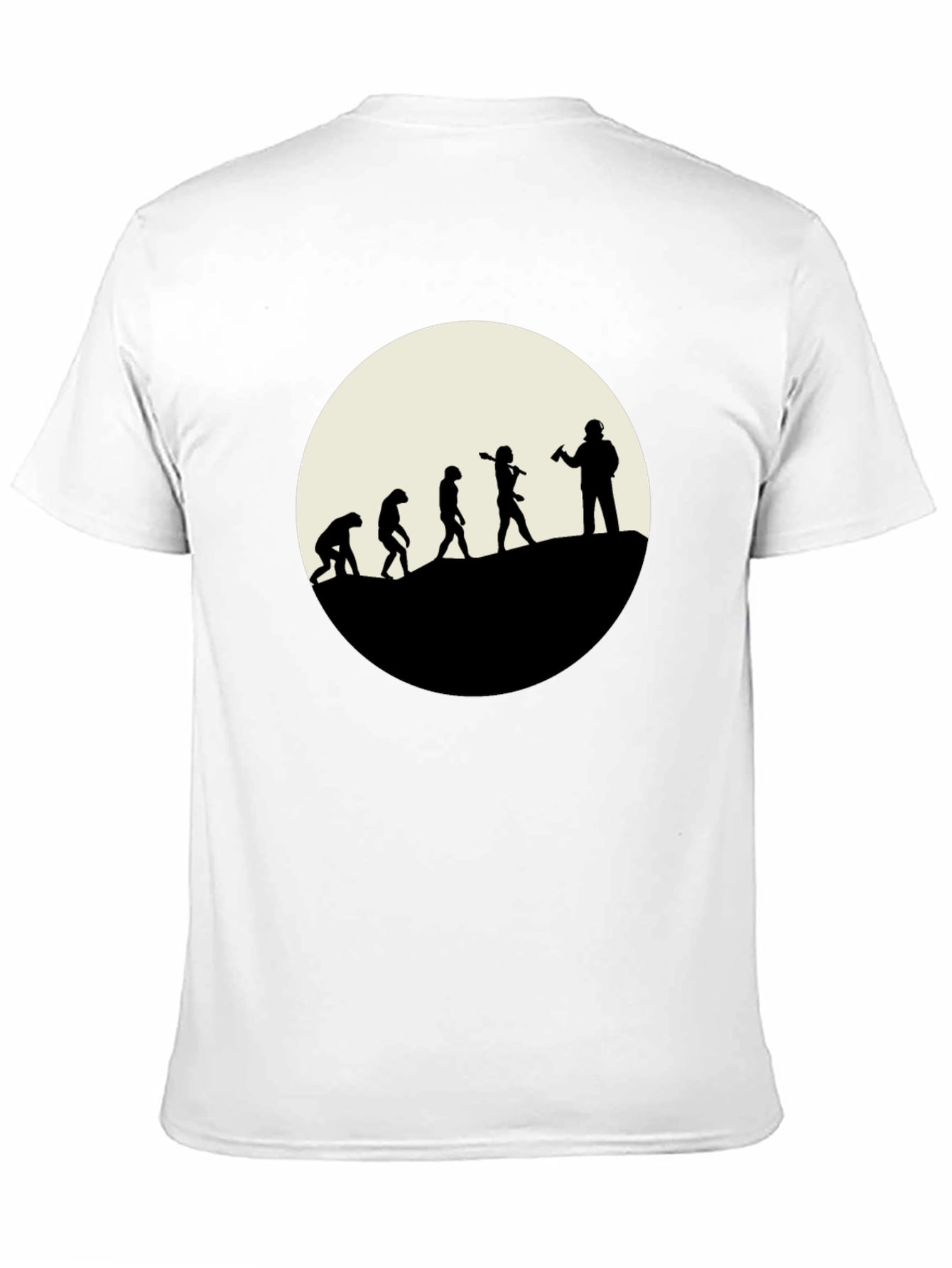 Black Evolution of the Beer Drinker - Black T-Shirt view 11