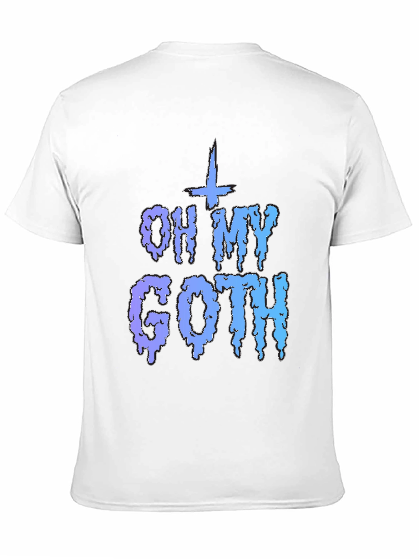 Black Oh My Goth T-Shirt - Black Crew Neck view 11