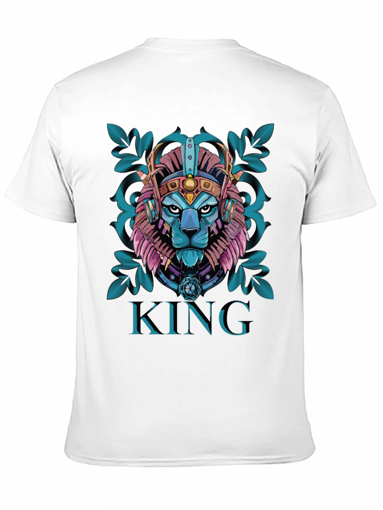 Black King Lion Graphic Tee - Unique Design view 11