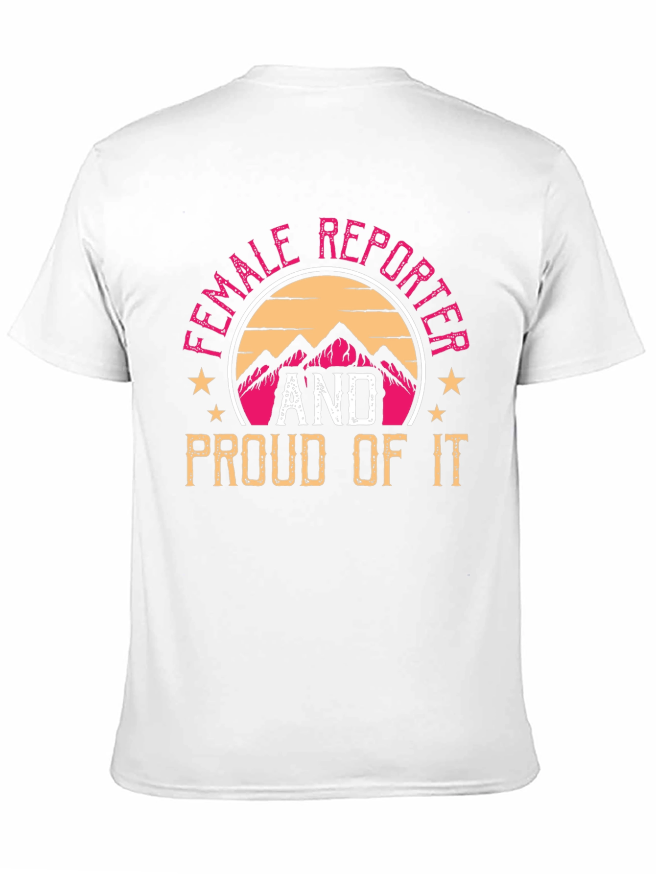 Black Female Reporter Pride T-Shirt view 11