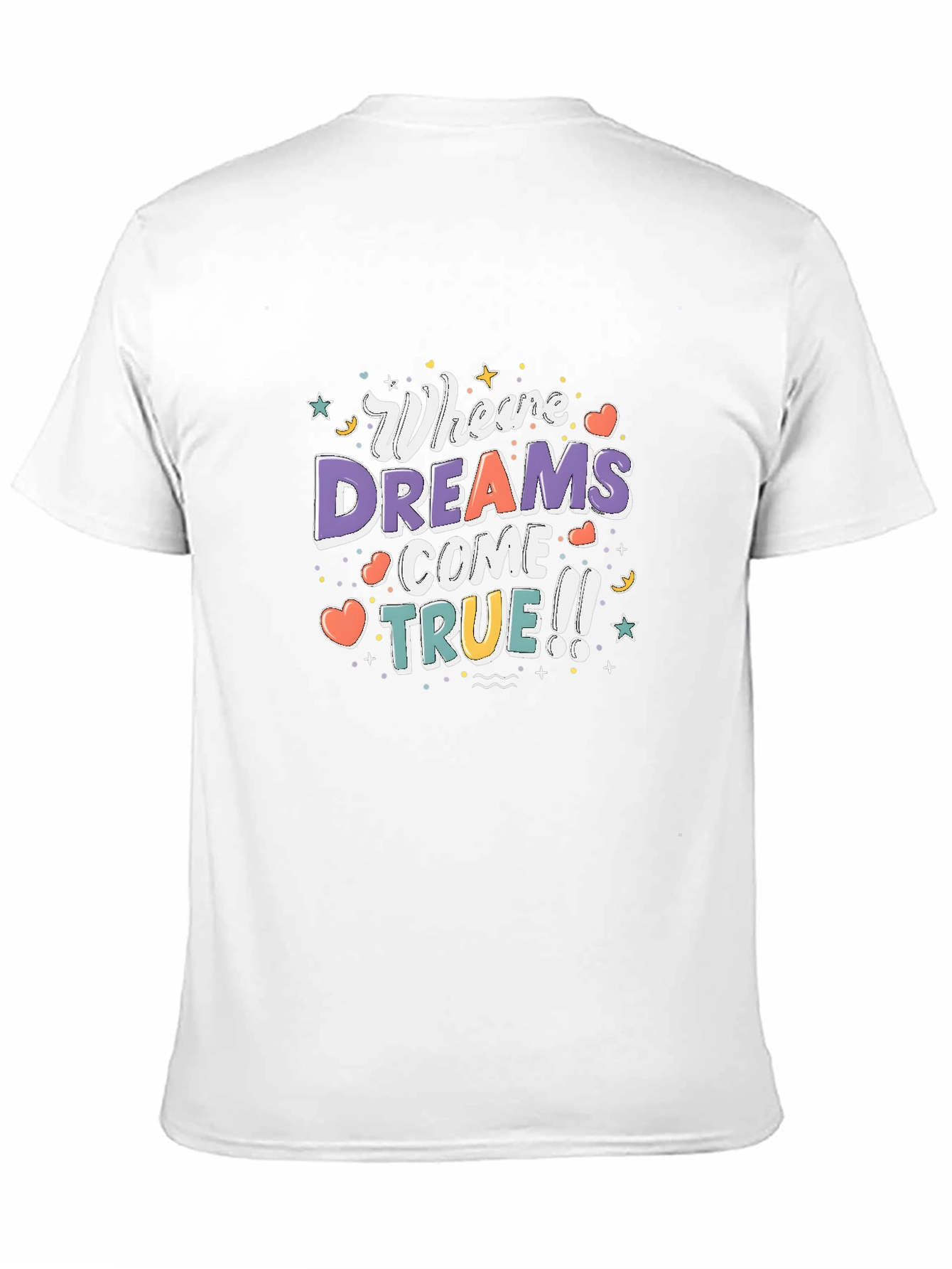 Black Dreams Come True Graphic T-Shirt - Black view 11
