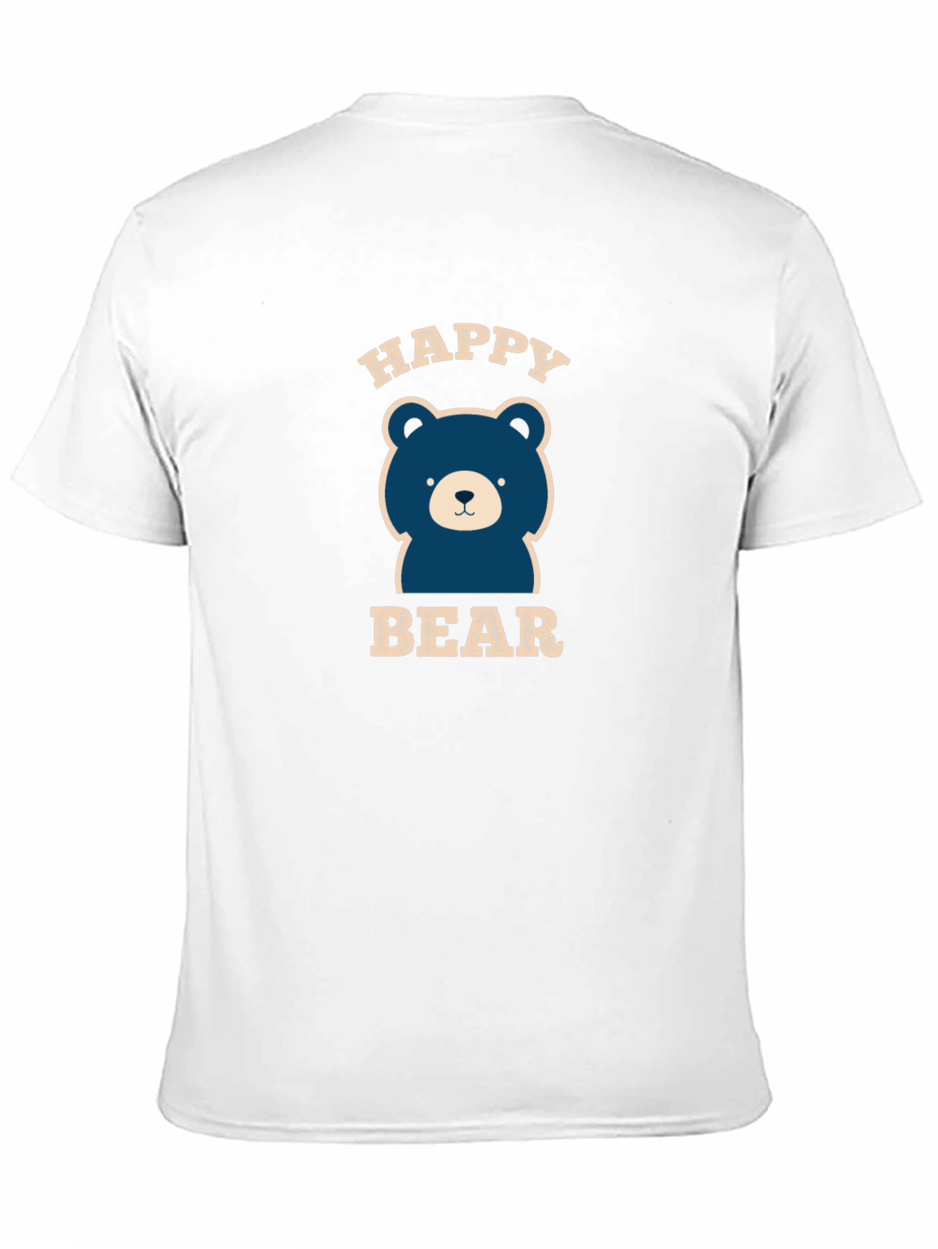 Black Happy Bear Graphic Tee - Black Cotton Blend view 11