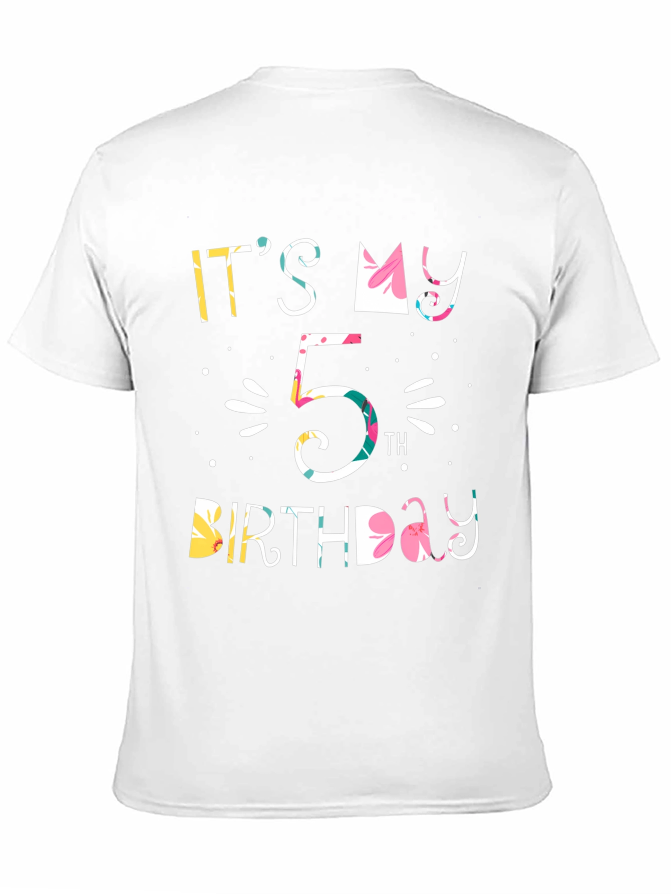 Black It's My 5th Birthday T-Shirt view 11