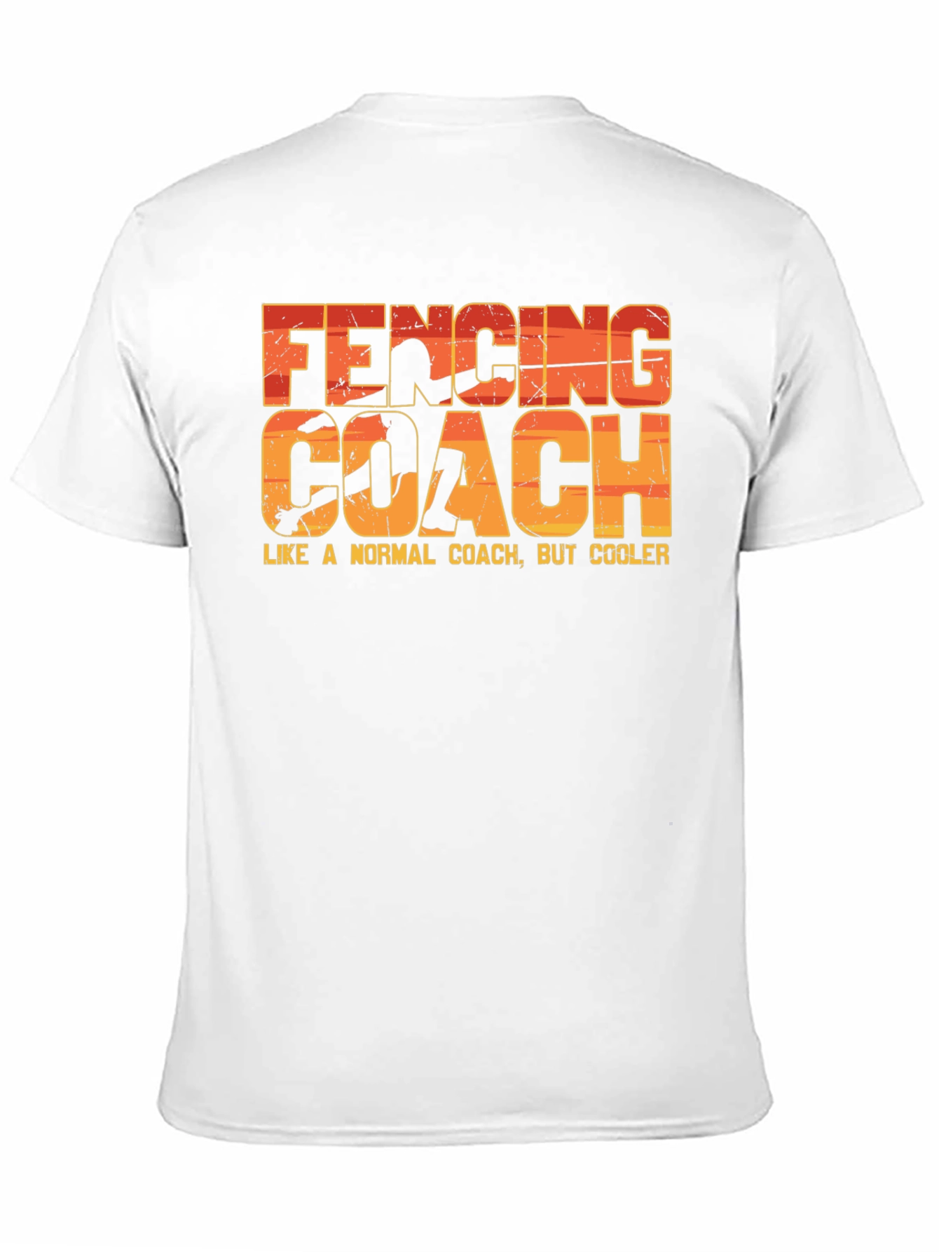Black Fencing Coach T-Shirt - Like a Normal Coach But Cooler! view 11
