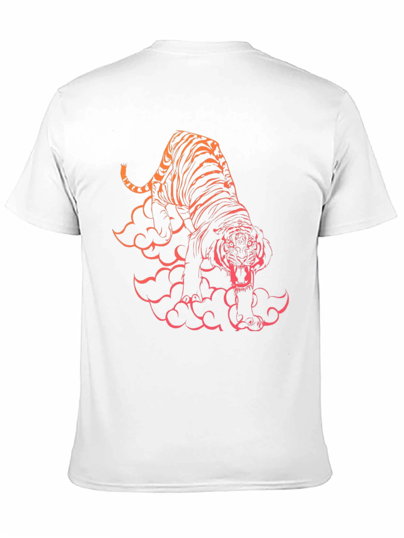 Black Tiger Graphic Black T-Shirt view 11