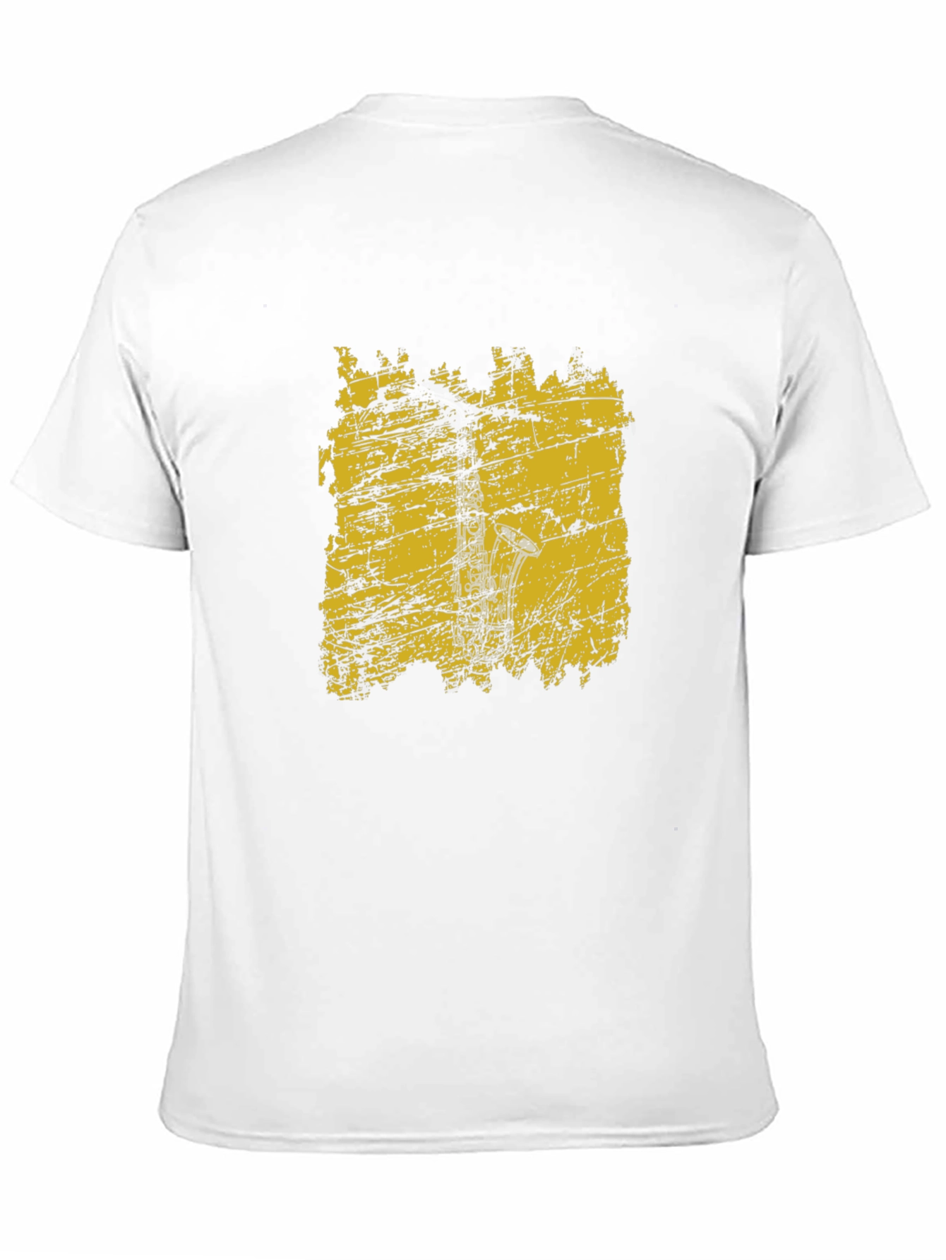 Black Saxophone Graphic Tee - Black Unisex Shirt view 11