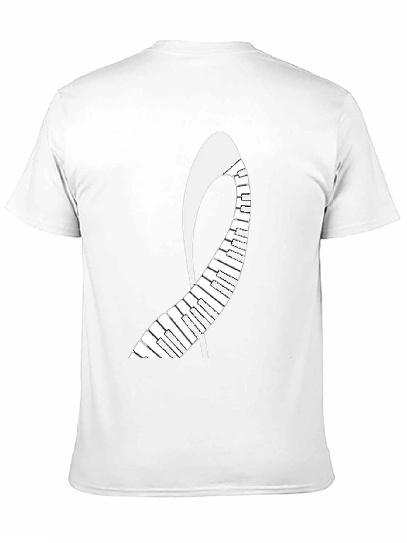 Black Piano Shoe T-Shirt - Music Lover's Tee view 11