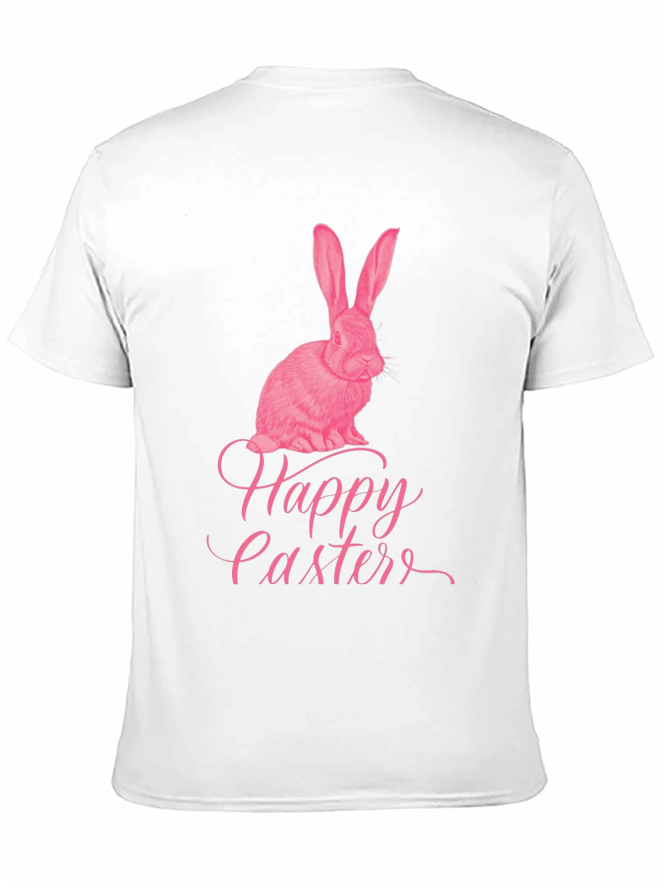 Black Happy Easter Bunny Graphic T-Shirt view 11