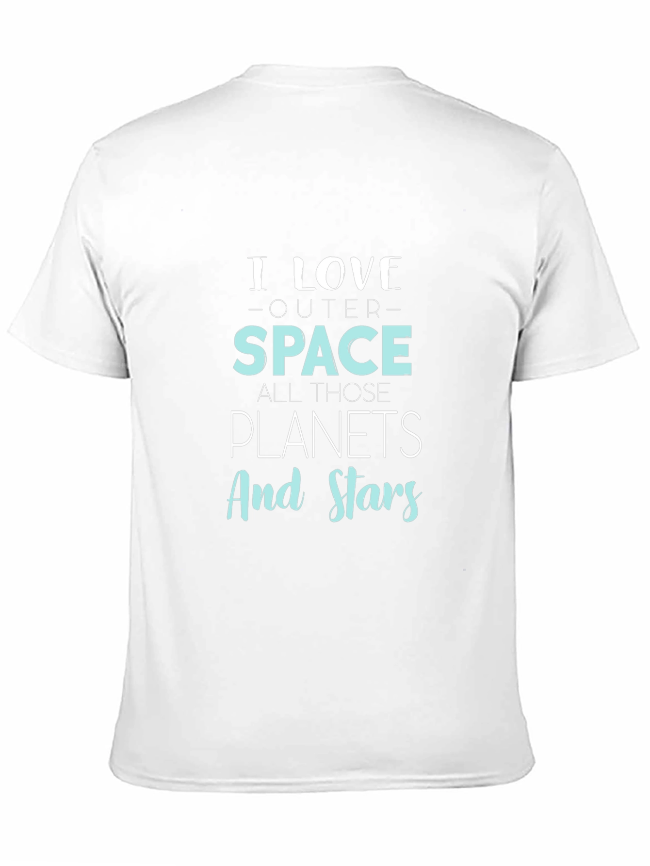 Black I Love Outer Space Graphic Print Tee view 11