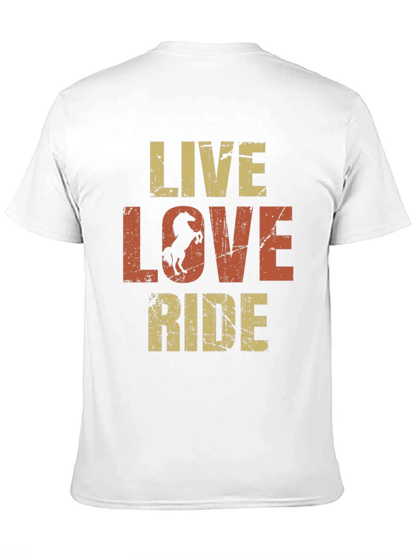 Black Live Love Ride Horse Graphic Tee view 11