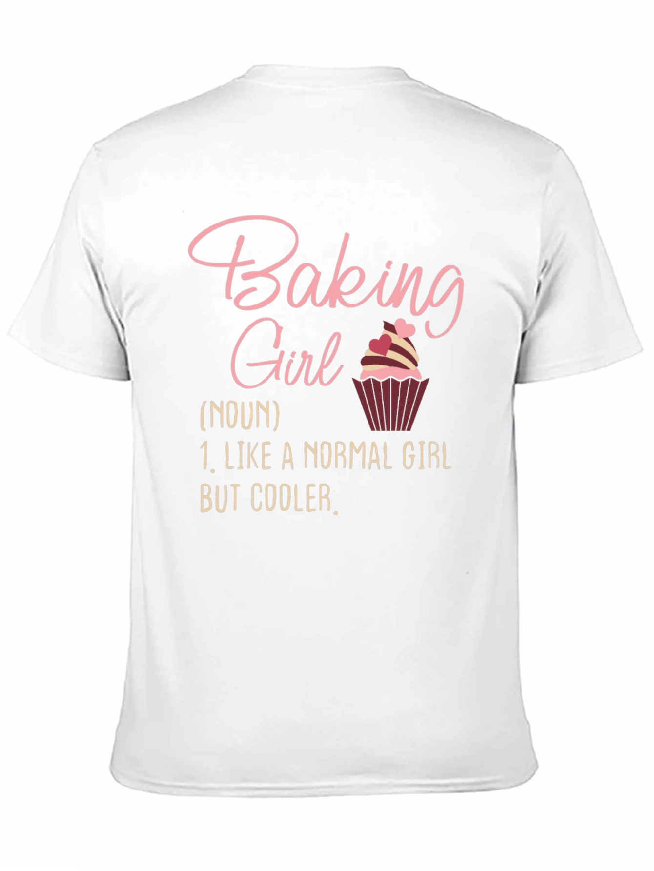 Black Baking Girl T-Shirt - Cool Baker Definition Tee view 11