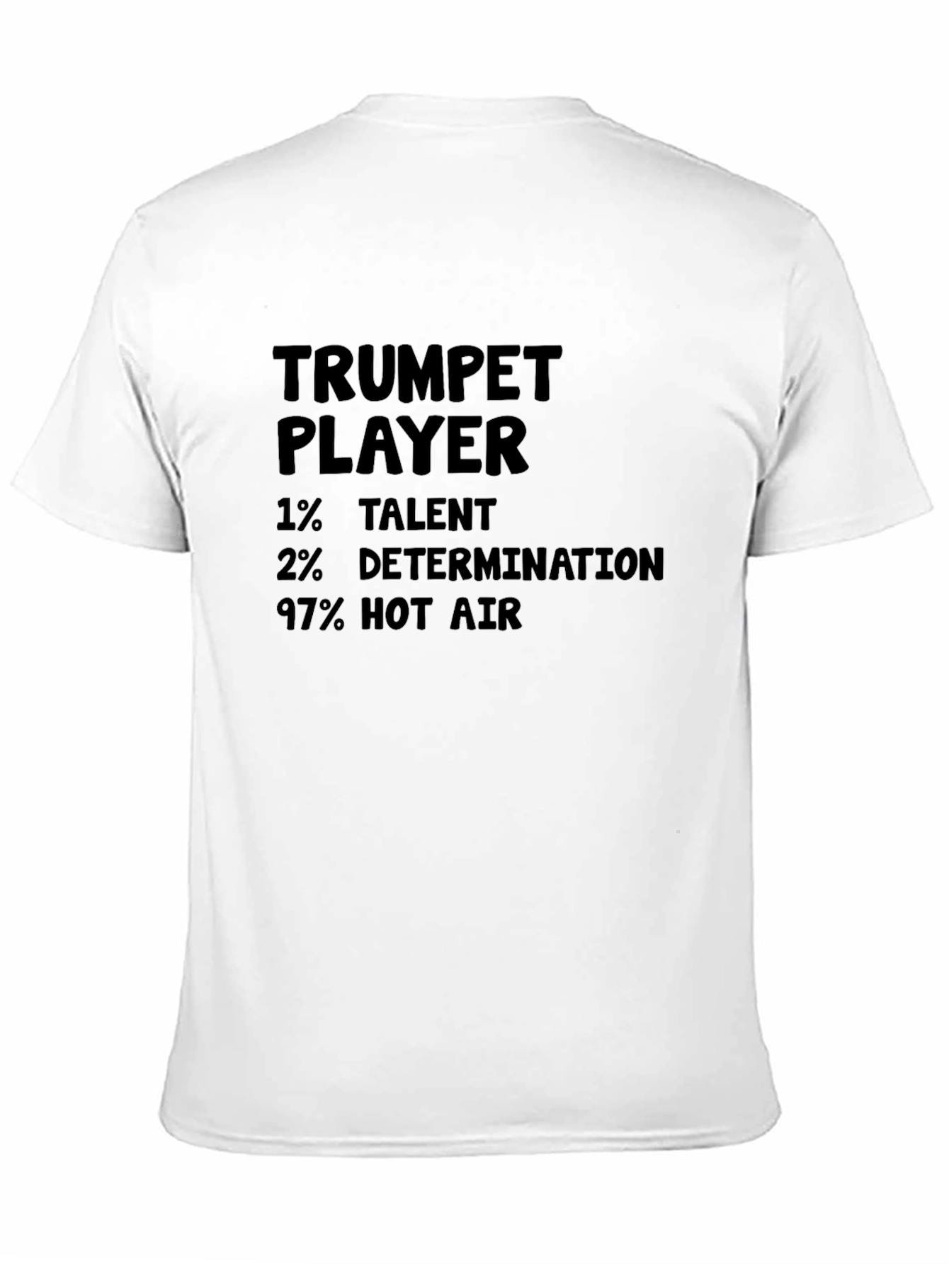 Black Trumpet Player Humor Graphic Tee view 11