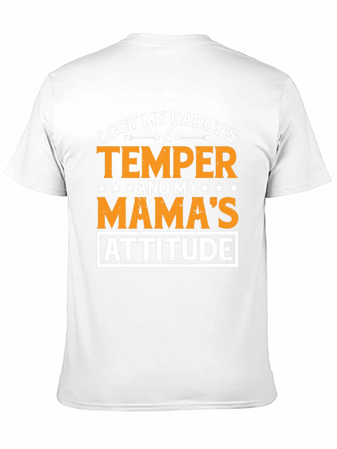 Black Daddy's Temper, Mama's Attitude T-Shirt view 11